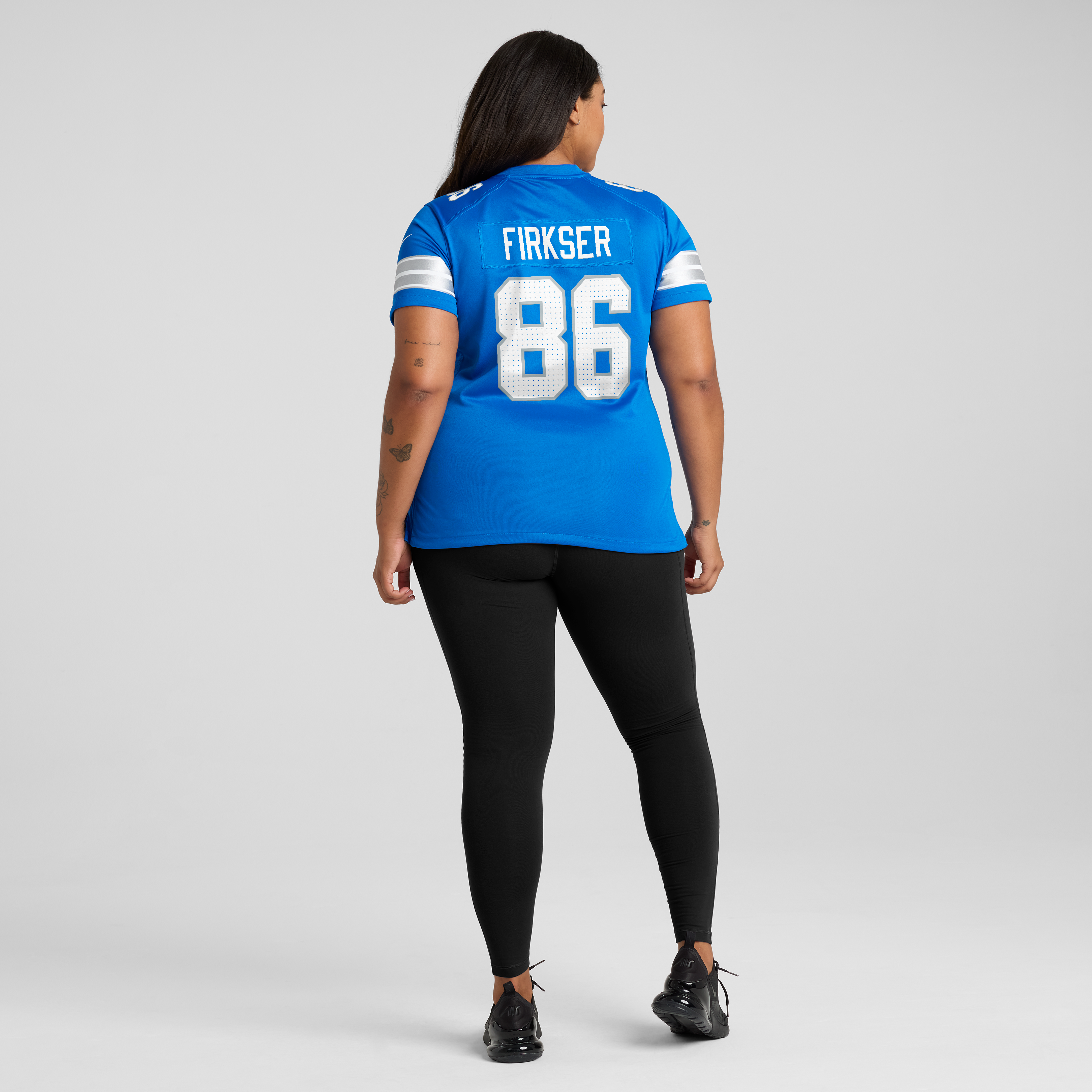 Anthony Firkser Detroit Lions Women's Team Game Jersey - Blue - Image 8