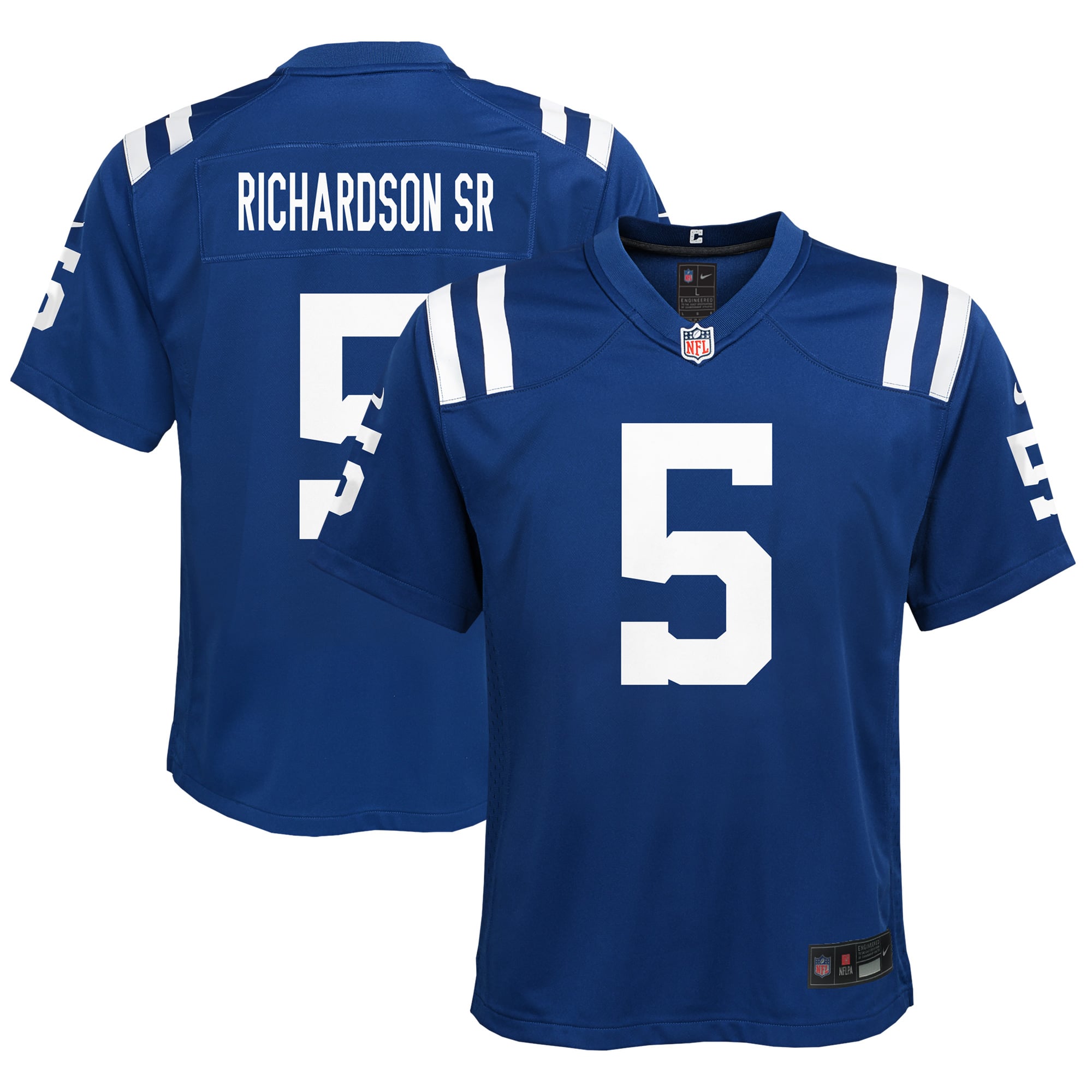 Anthony Richardson Sr. Indianapolis Colts Youth Game Jersey - Royal - Image 2