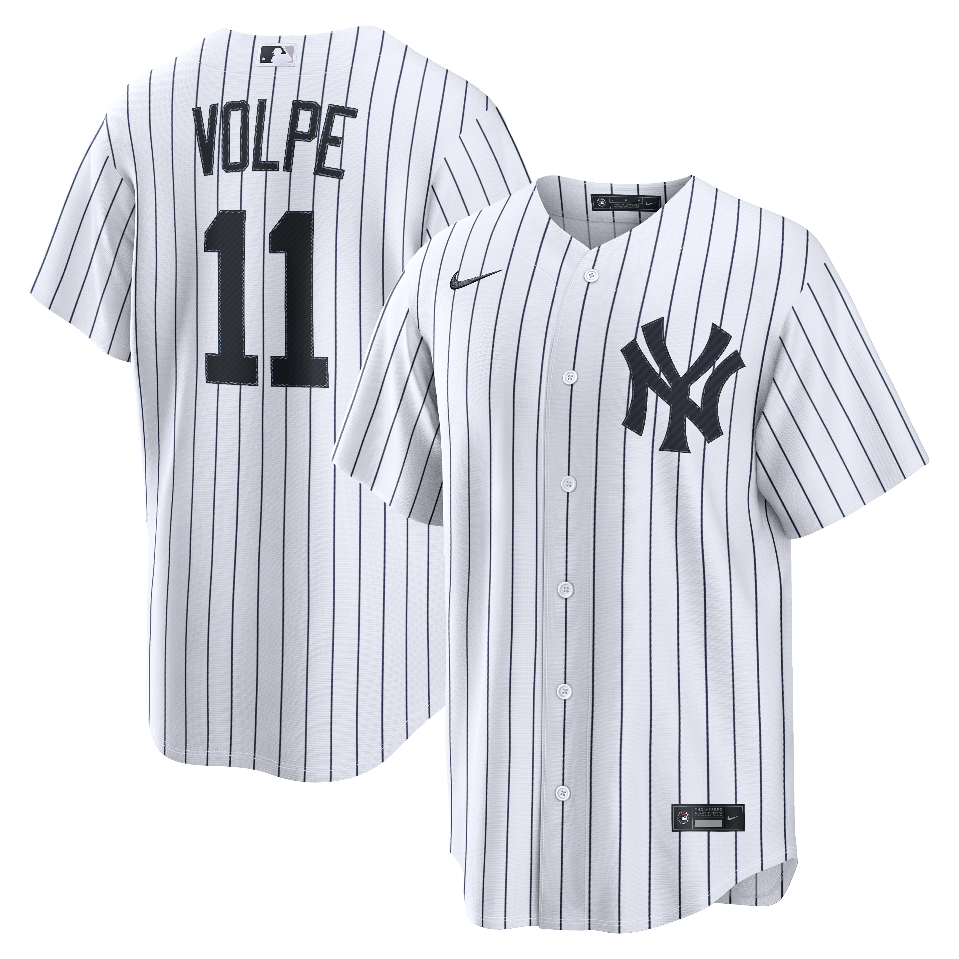 Anthony Volpe New York Yankees Home Jersey - White - Image 2