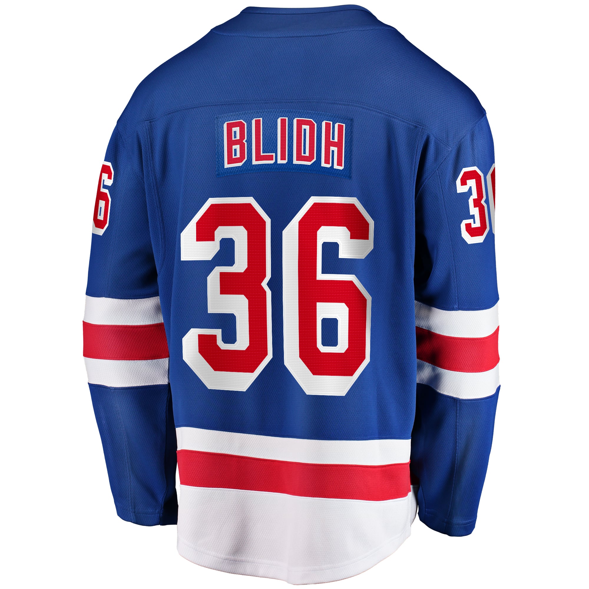 Anton Blidh New York Rangers Home Breakaway Jersey - Blue - Image 4