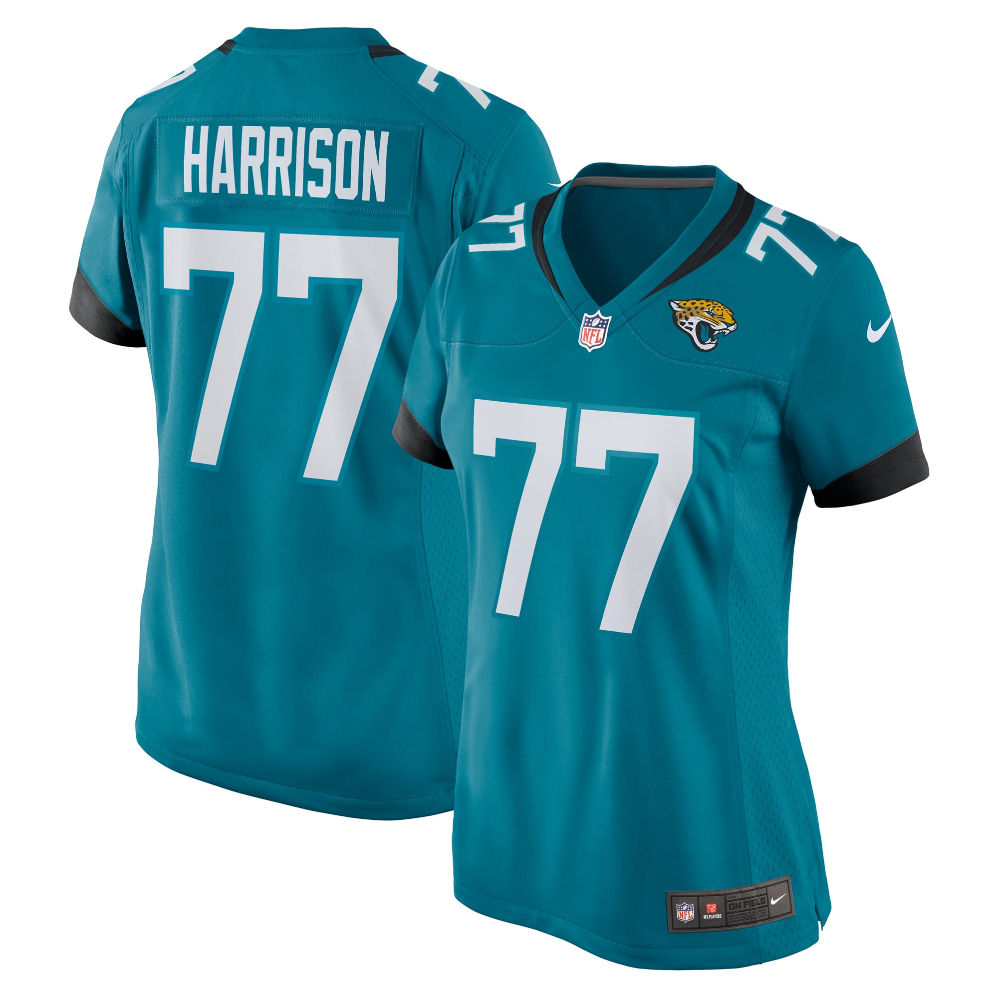 Anton Harrison Jacksonville Jaguars Women's Team Game Jersey - Teal - Image 2