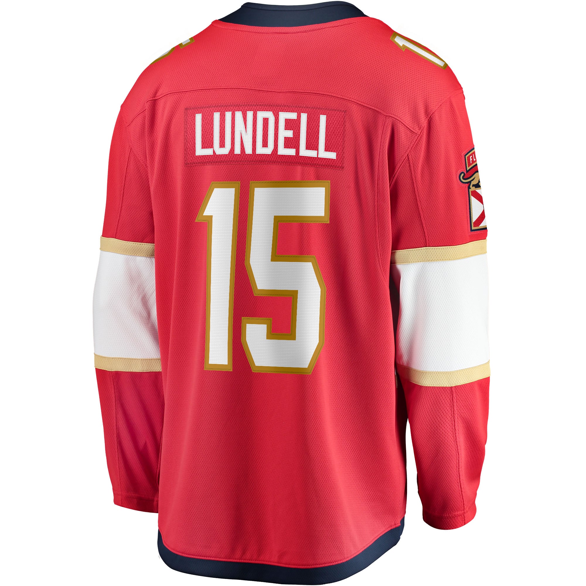 Anton Lundell Florida Panthers Home Breakaway Player Jersey - Red - Image 4