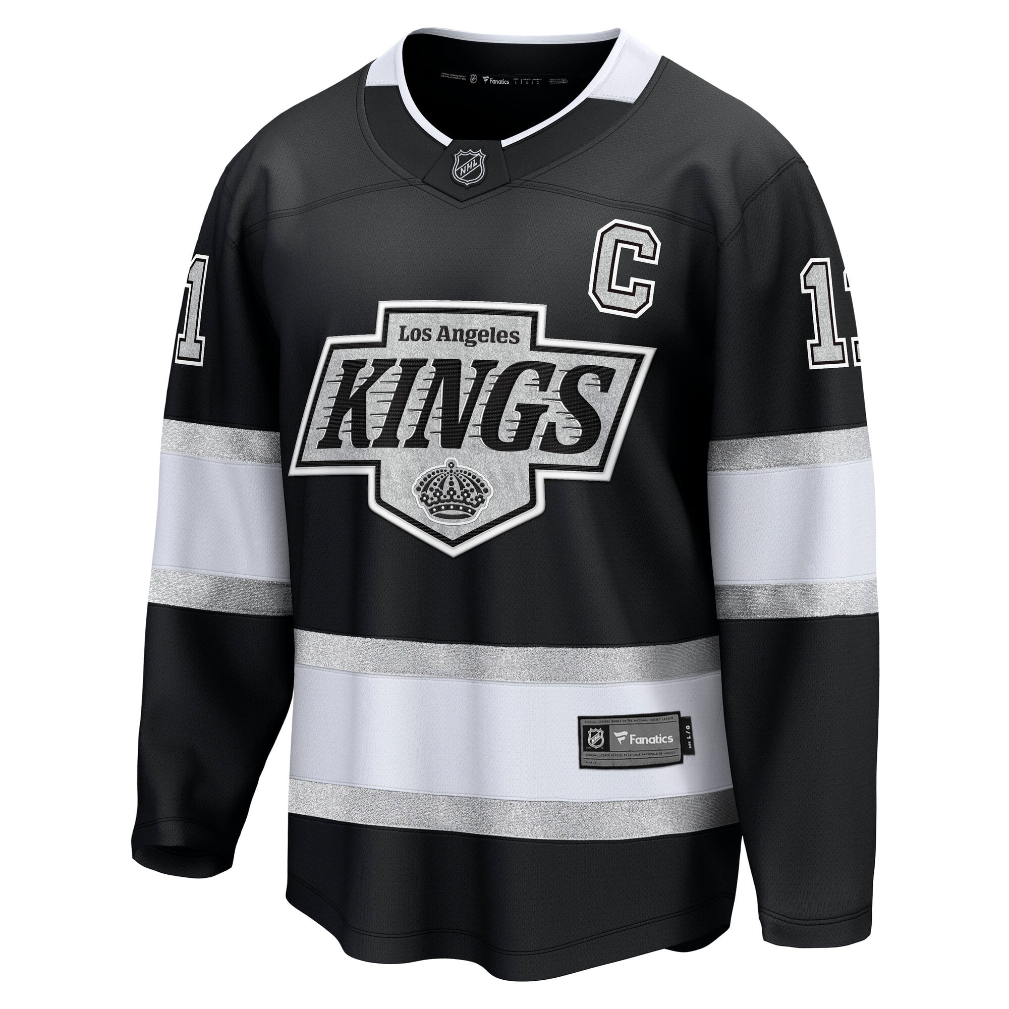 Anze Kopitar Los Angeles Kings Home Premier Breakaway Player Jersey - Black - Image 3