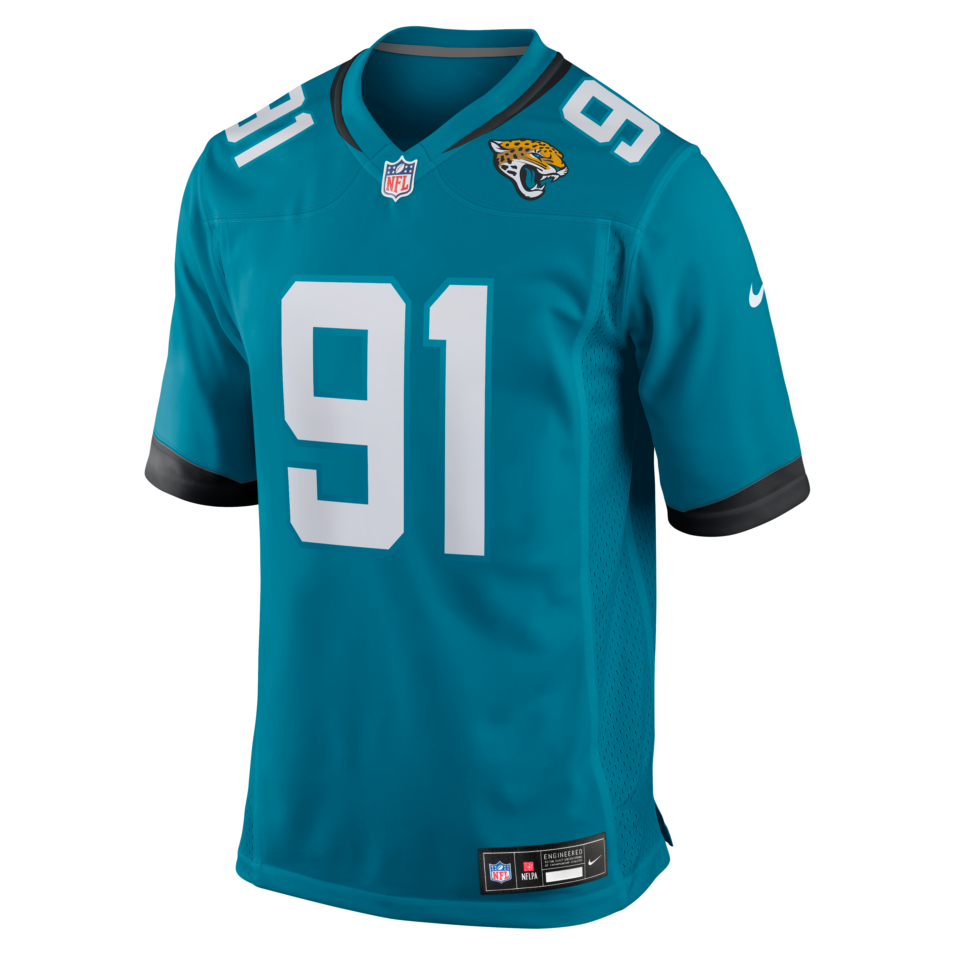 Arik Armstead Jacksonville Jaguars Team Game Jersey - Teal - Image 3