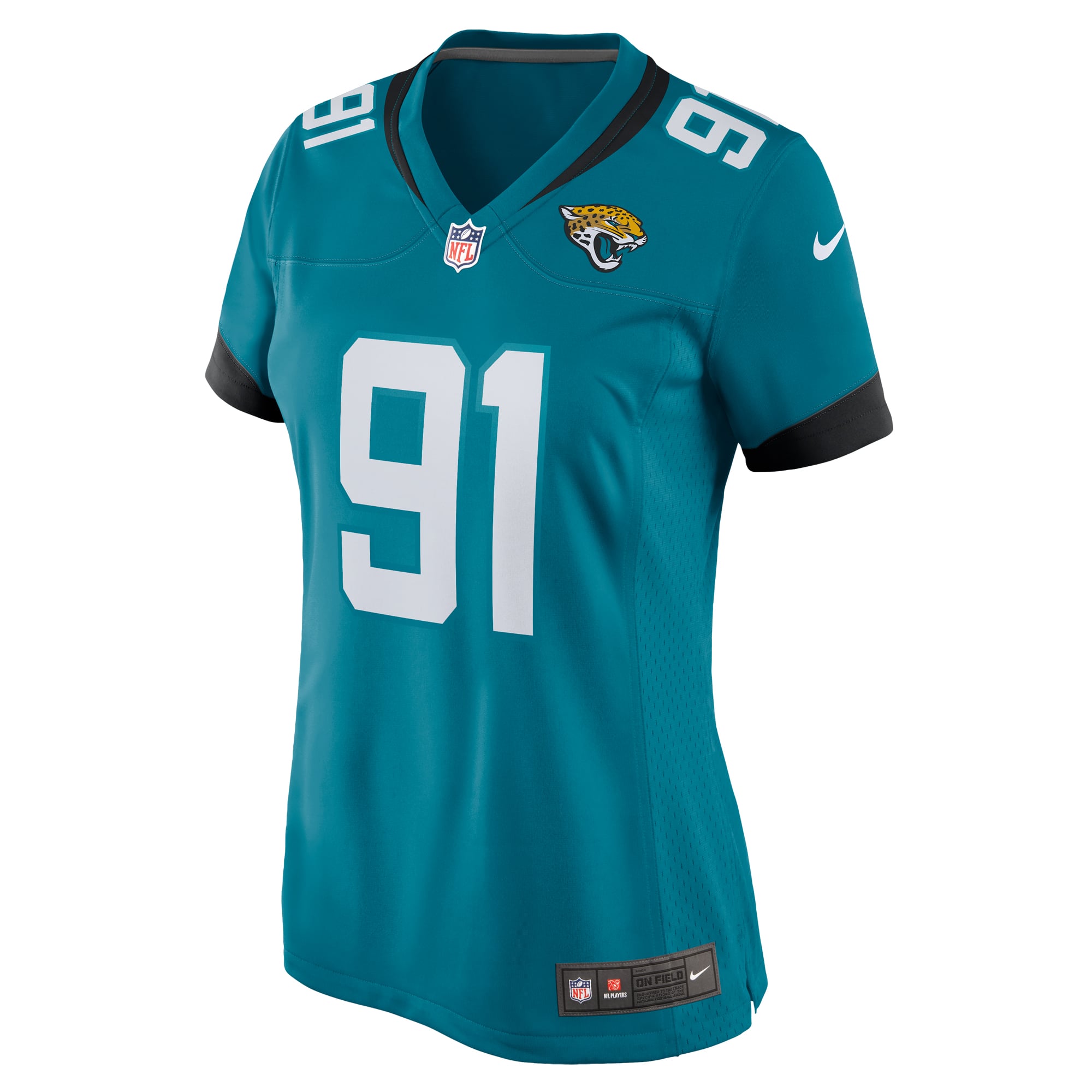Arik Armstead Jacksonville Jaguars Women's Team Game Jersey - Teal - Image 3