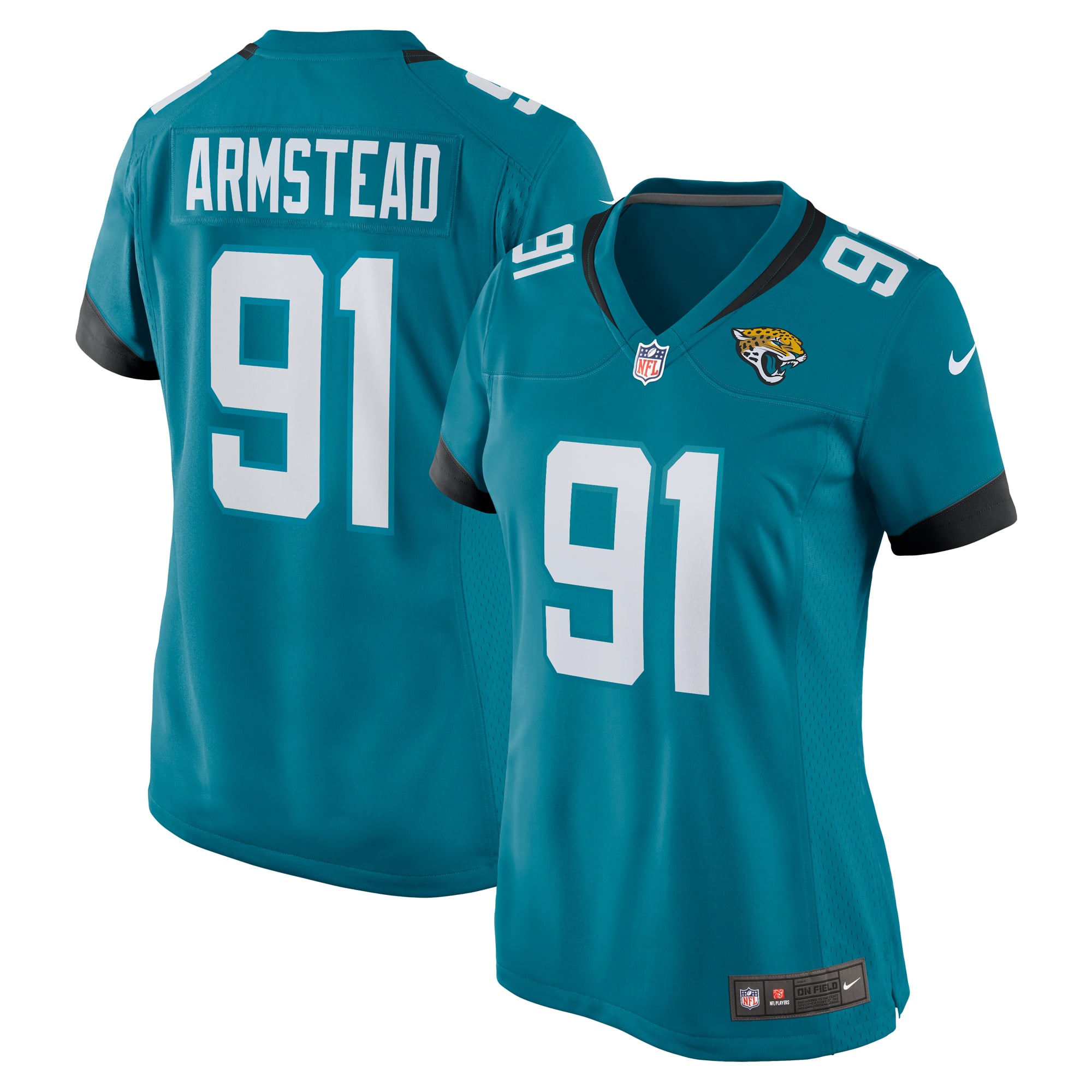 Arik Armstead Jacksonville Jaguars Women's Team Game Jersey - Teal - Image 2