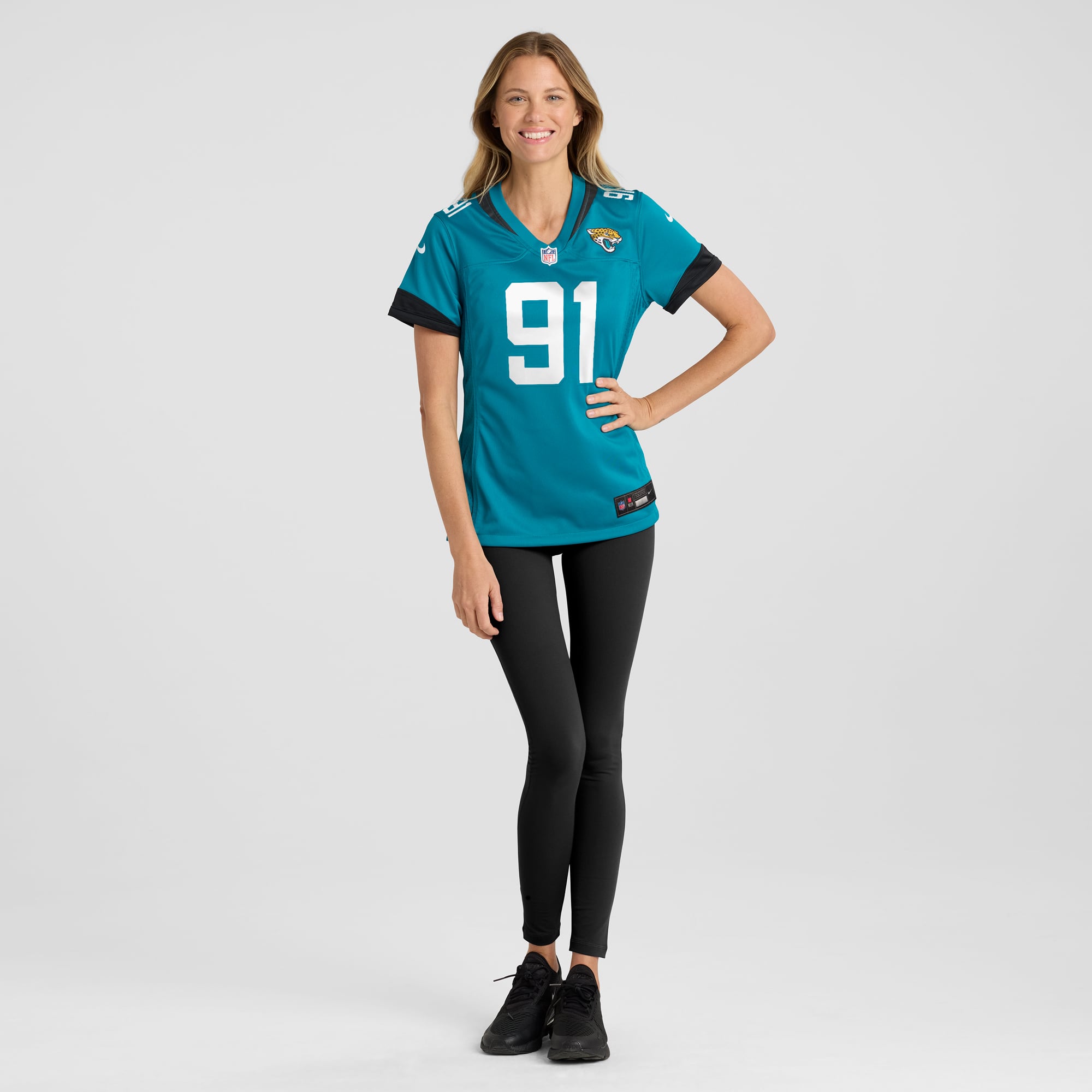 Arik Armstead Jacksonville Jaguars Women's Team Game Jersey - Teal - Image 5