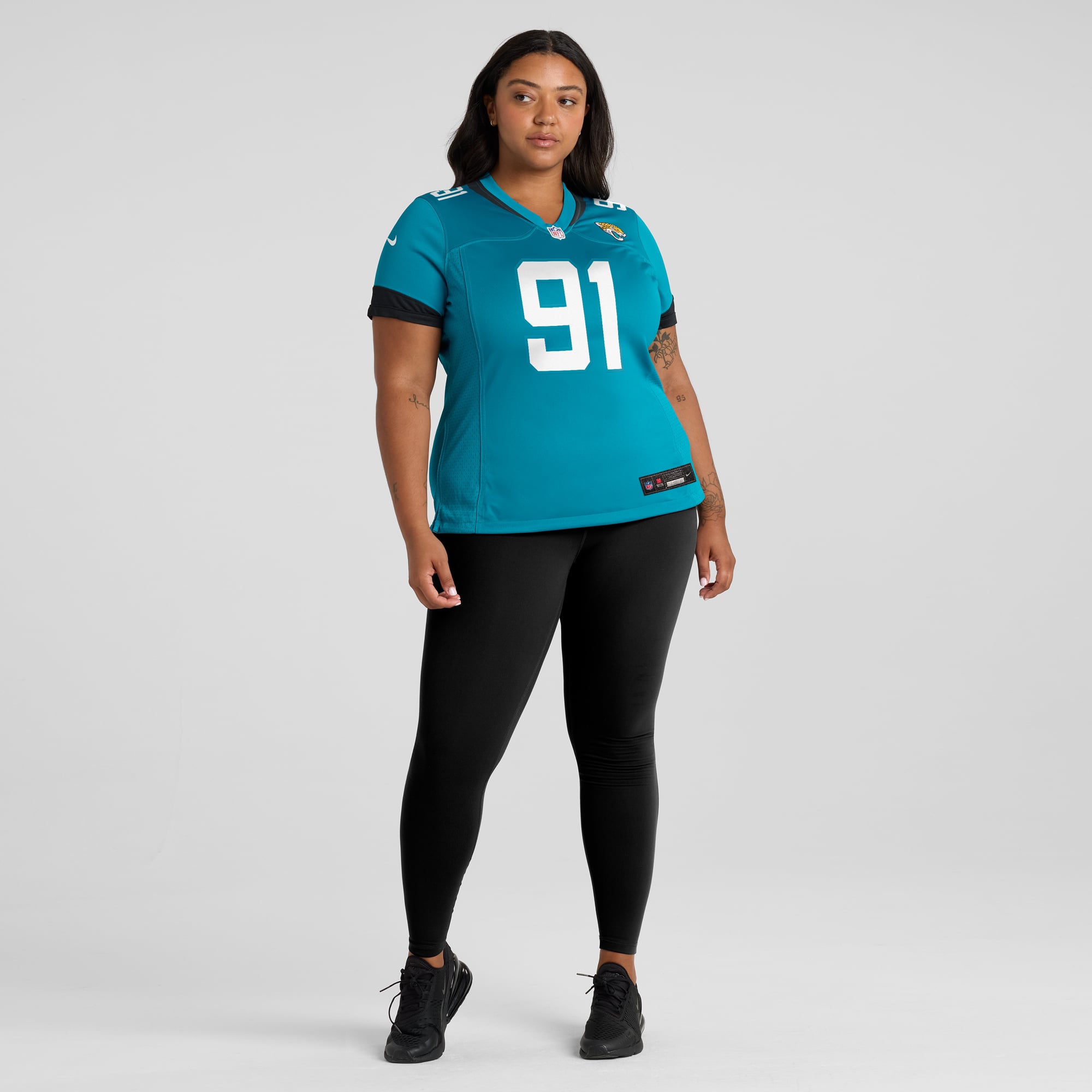 Arik Armstead Jacksonville Jaguars Women's Team Game Jersey - Teal - Image 7