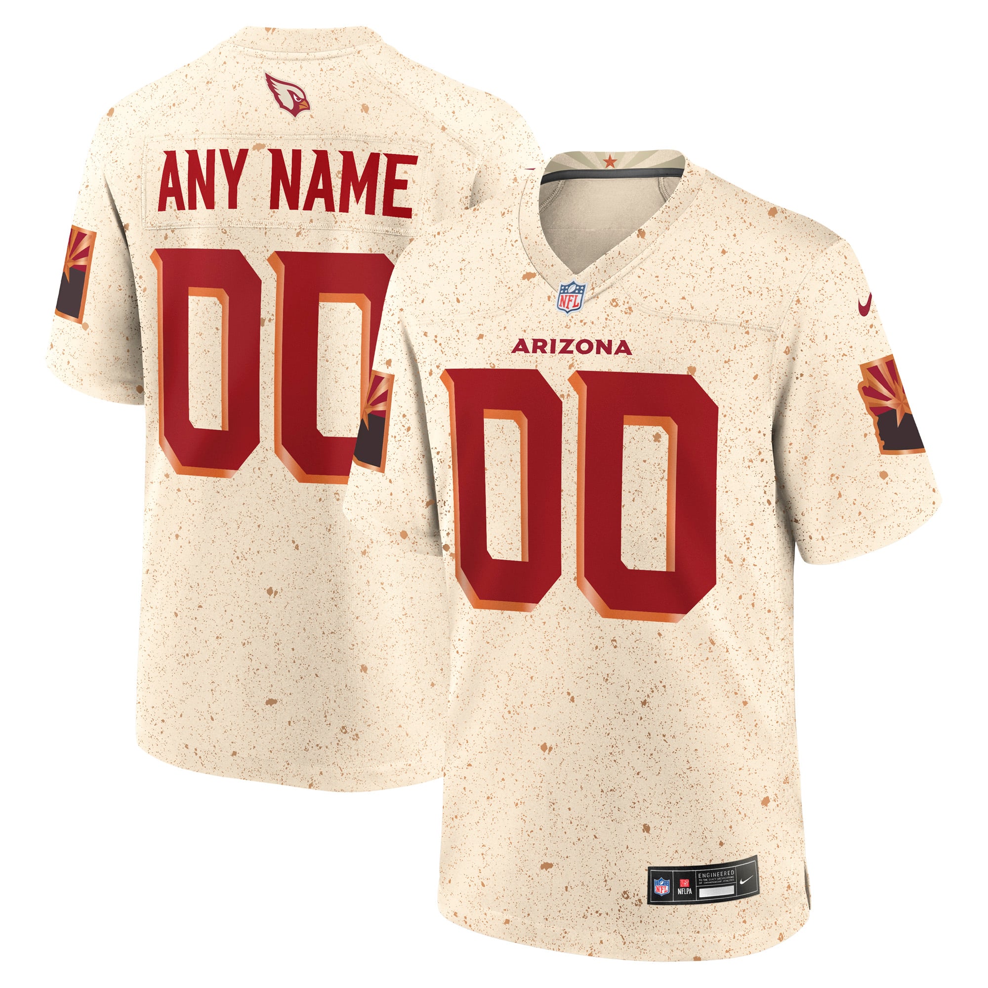 Arizona Cardinals 2025 Rivalries Collection Custom Game Jersey - Natural - Image 2