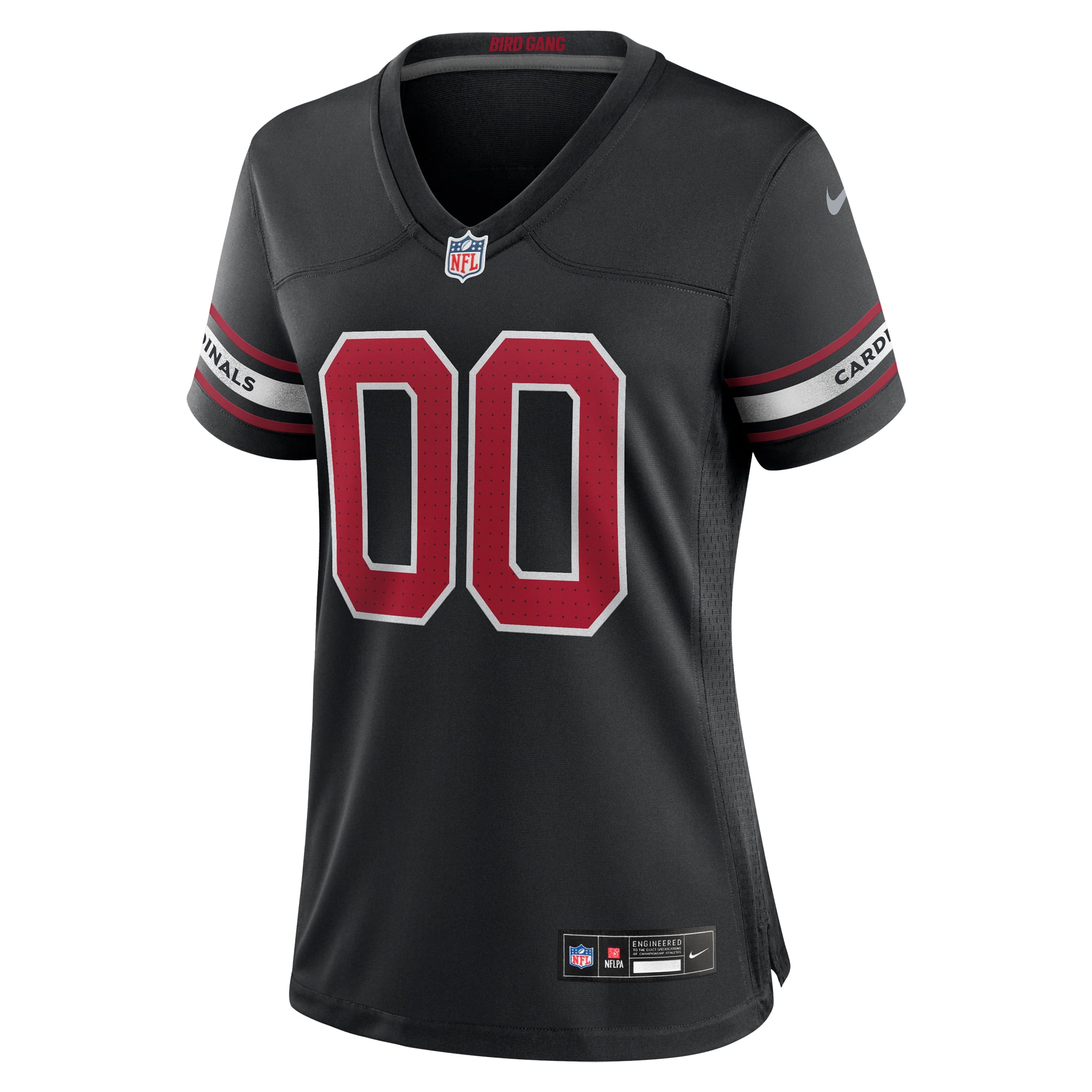 Arizona Cardinals Women's Alternate Custom Game Jersey - Black - Image 3