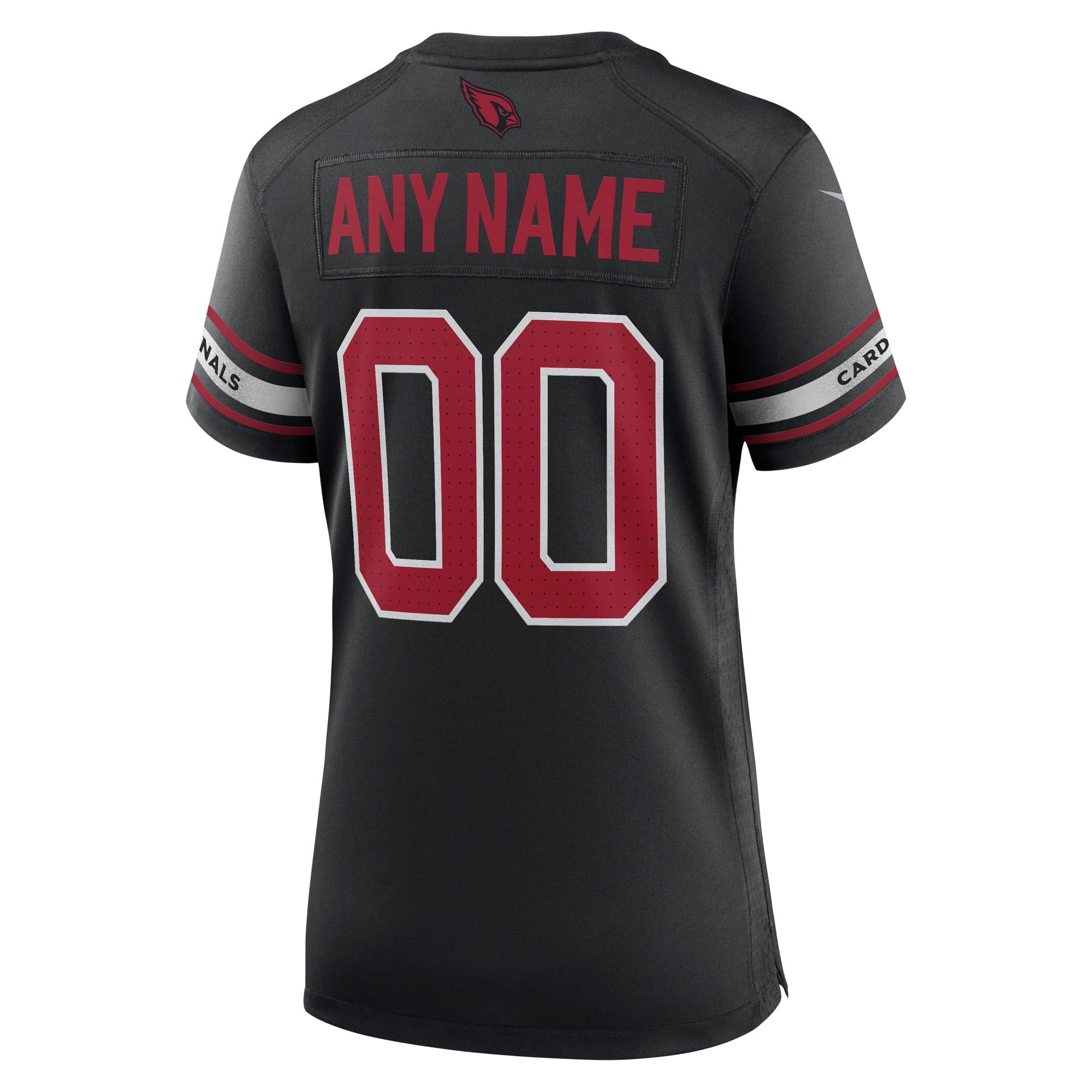 Arizona Cardinals Women's Alternate Custom Game Jersey - Black - Image 4