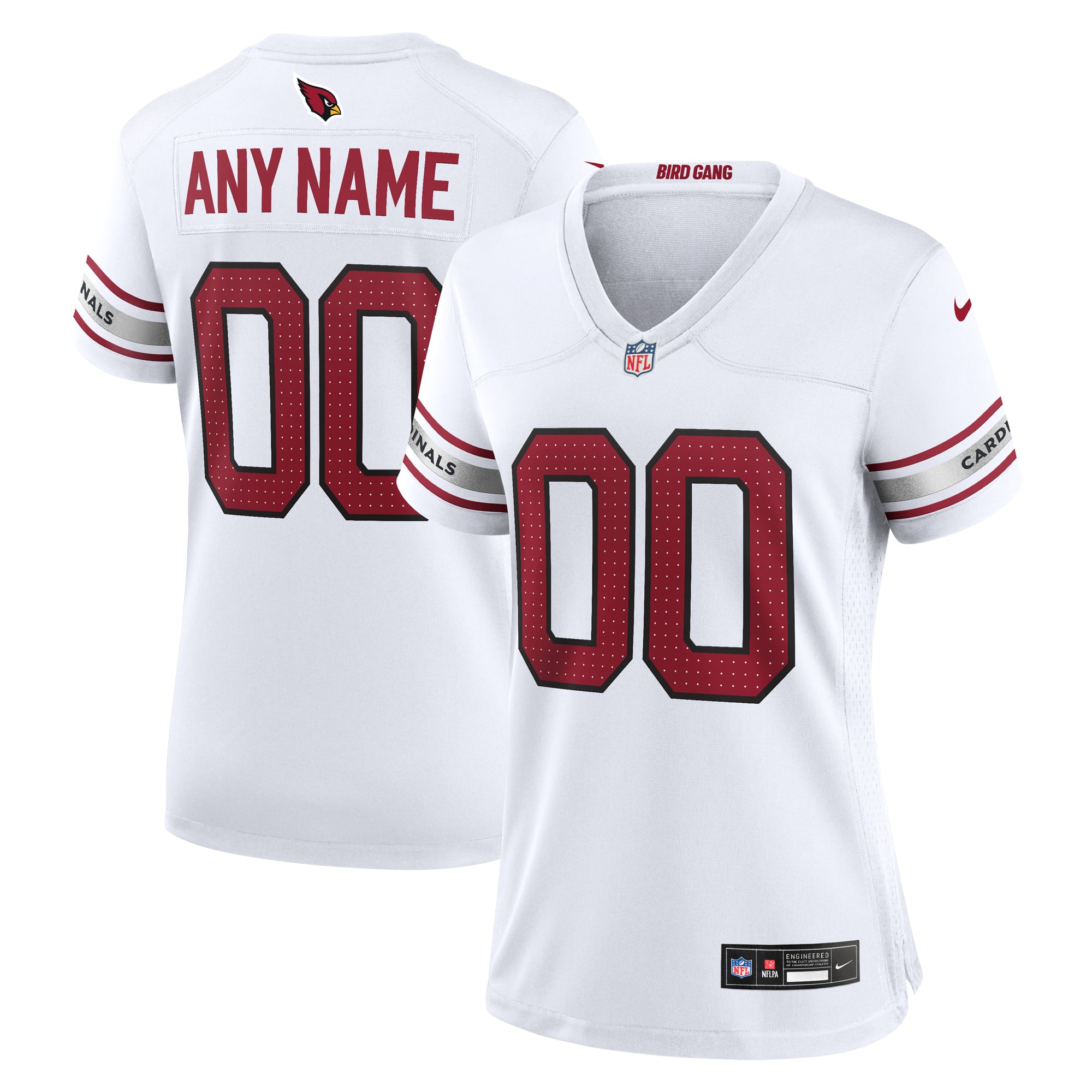 Arizona Cardinals Women's Alternate Custom Game Jersey - White