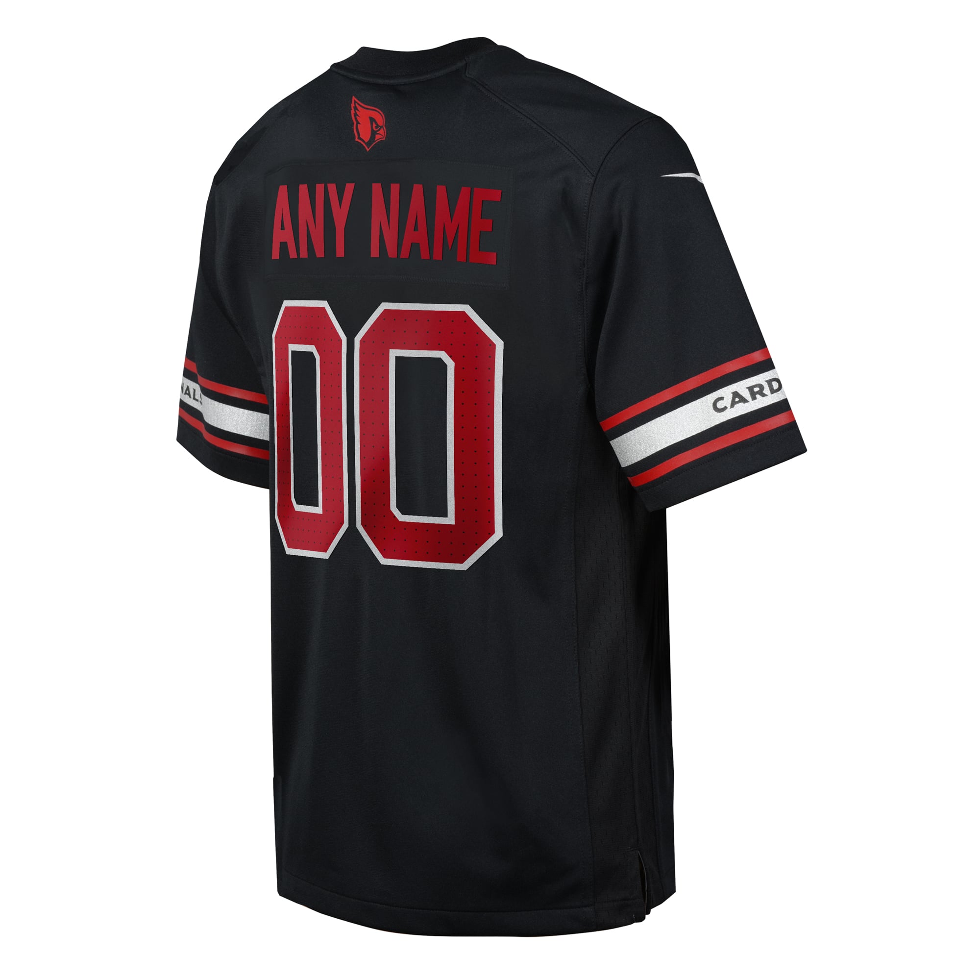 Arizona Cardinals Youth Alternate Custom Game Jersey - Black - Image 4