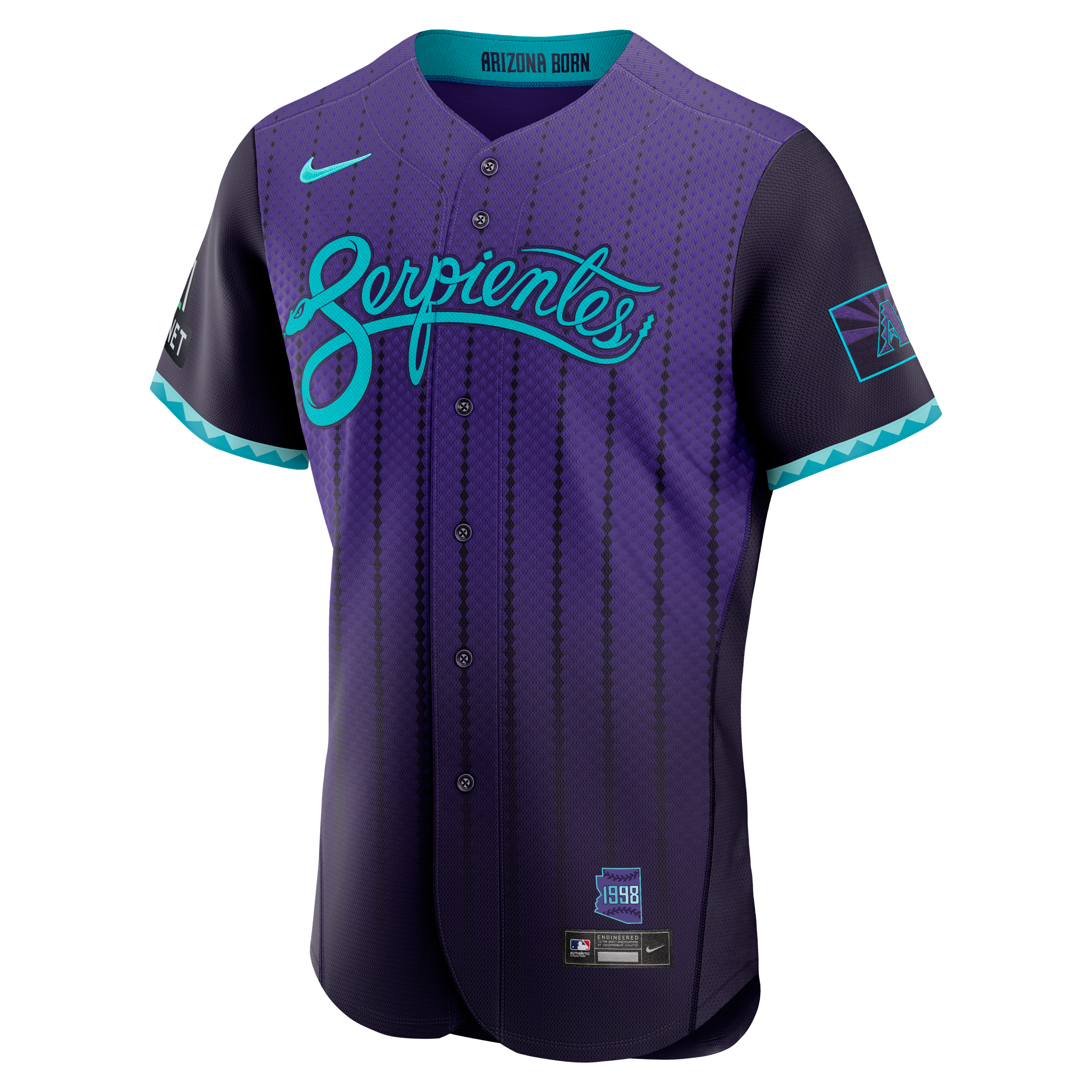 Arizona Diamondbacks City Connect Sponsor Patch Jersey - Purple - Image 3