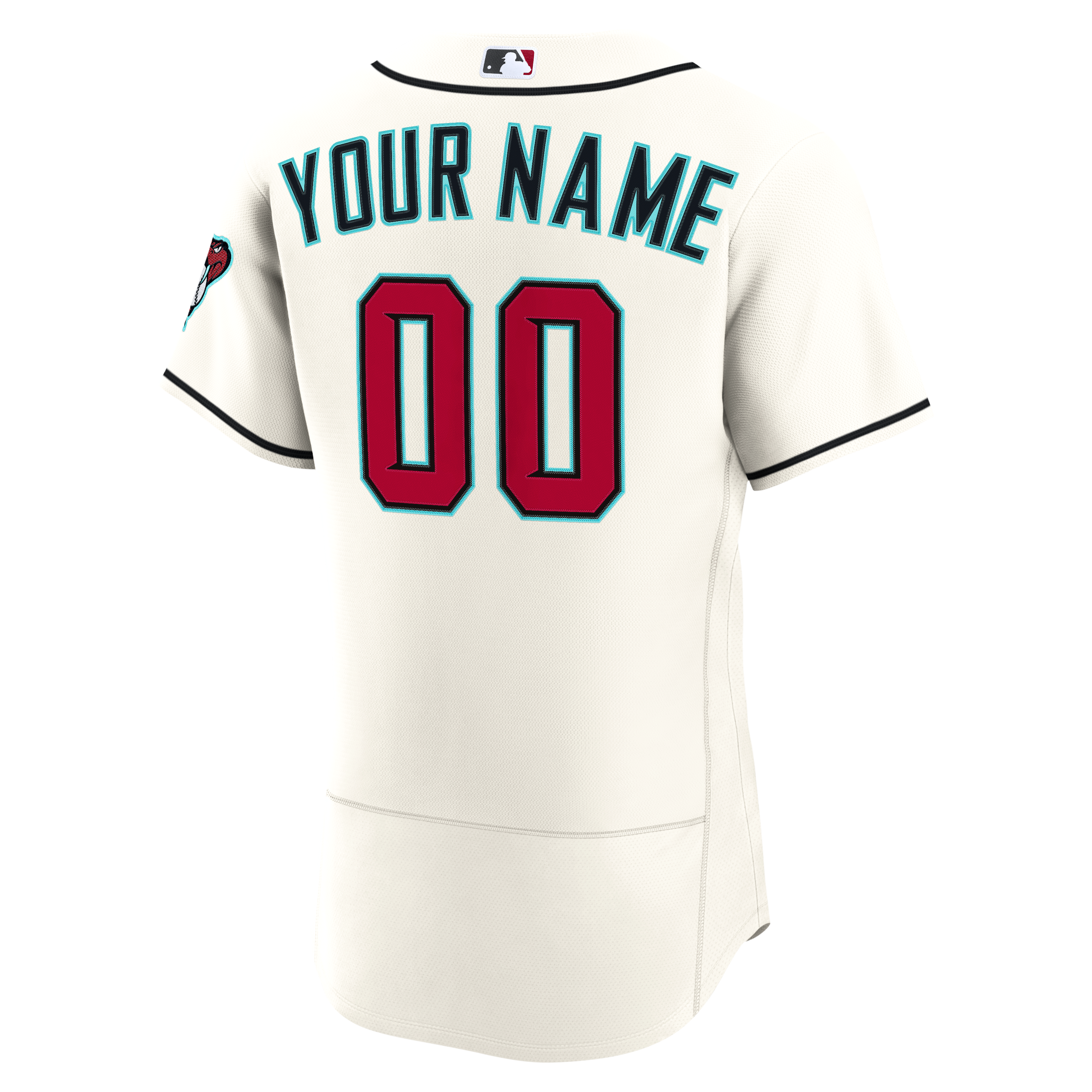 Arizona Diamondbacks Home Custom Jersey - Cream - Image 4