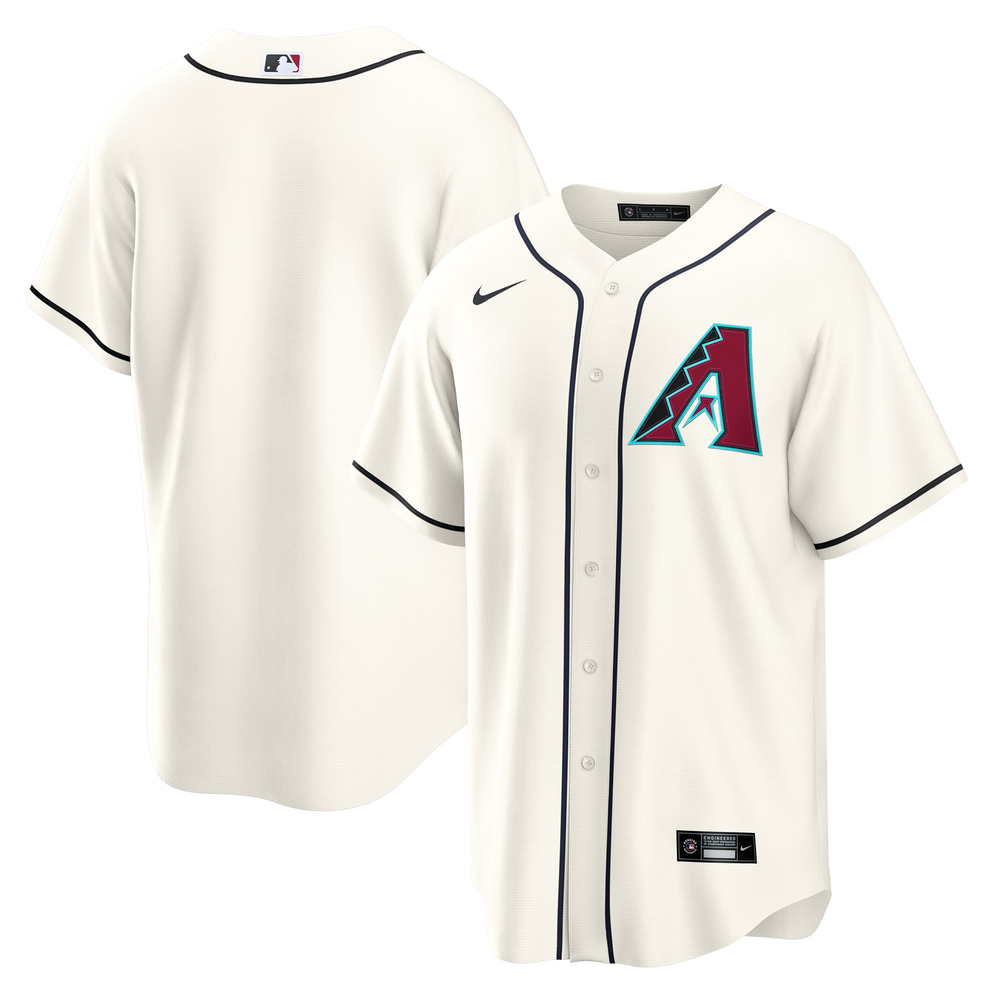 Arizona Diamondbacks Home Jersey - Cream - Image 2
