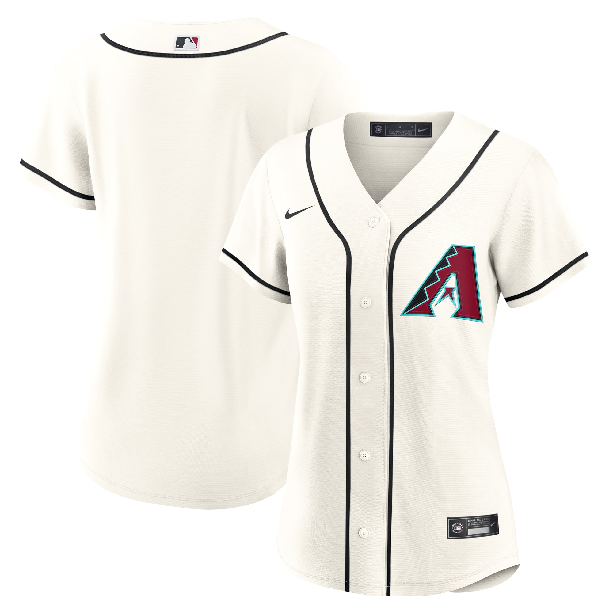 Arizona Diamondbacks Women's Home 2.0 Jersey - Cream - Image 2