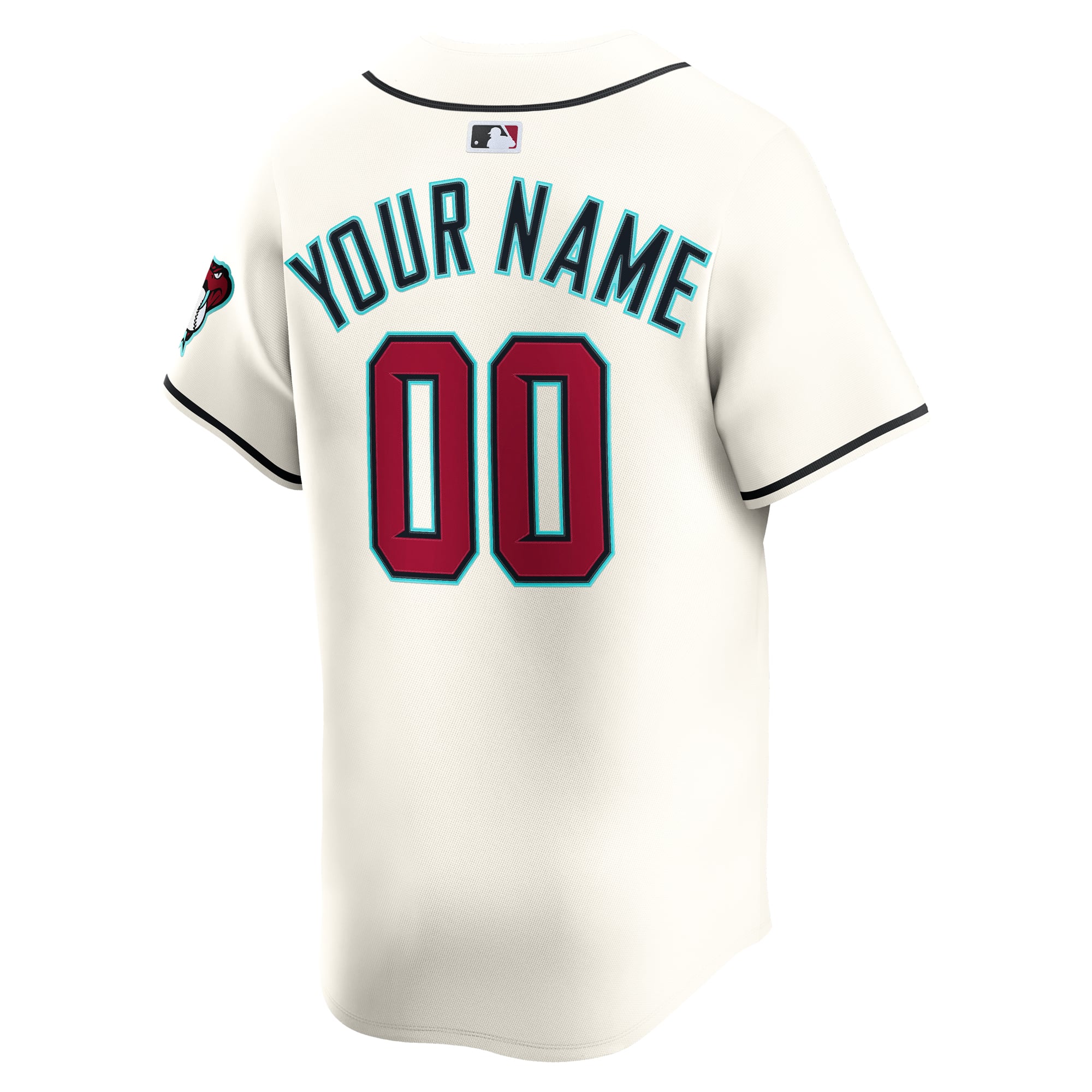 Arizona Diamondbacks Youth Home Custom Limited Jersey - White - Image 4
