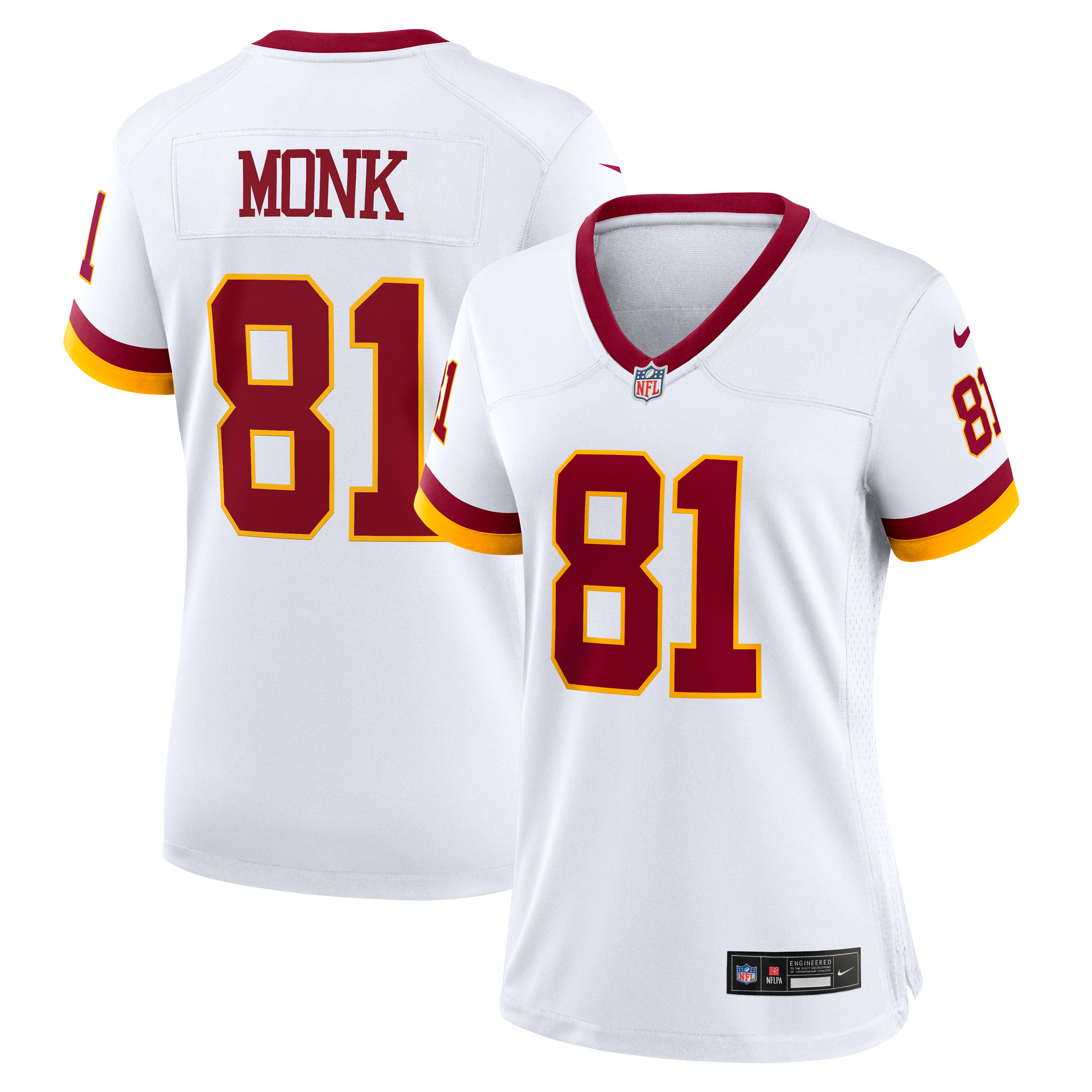 Art Monk Washington Commanders Women's Alternate 2 Super Bowl Era Game Jersey - White - Image 2