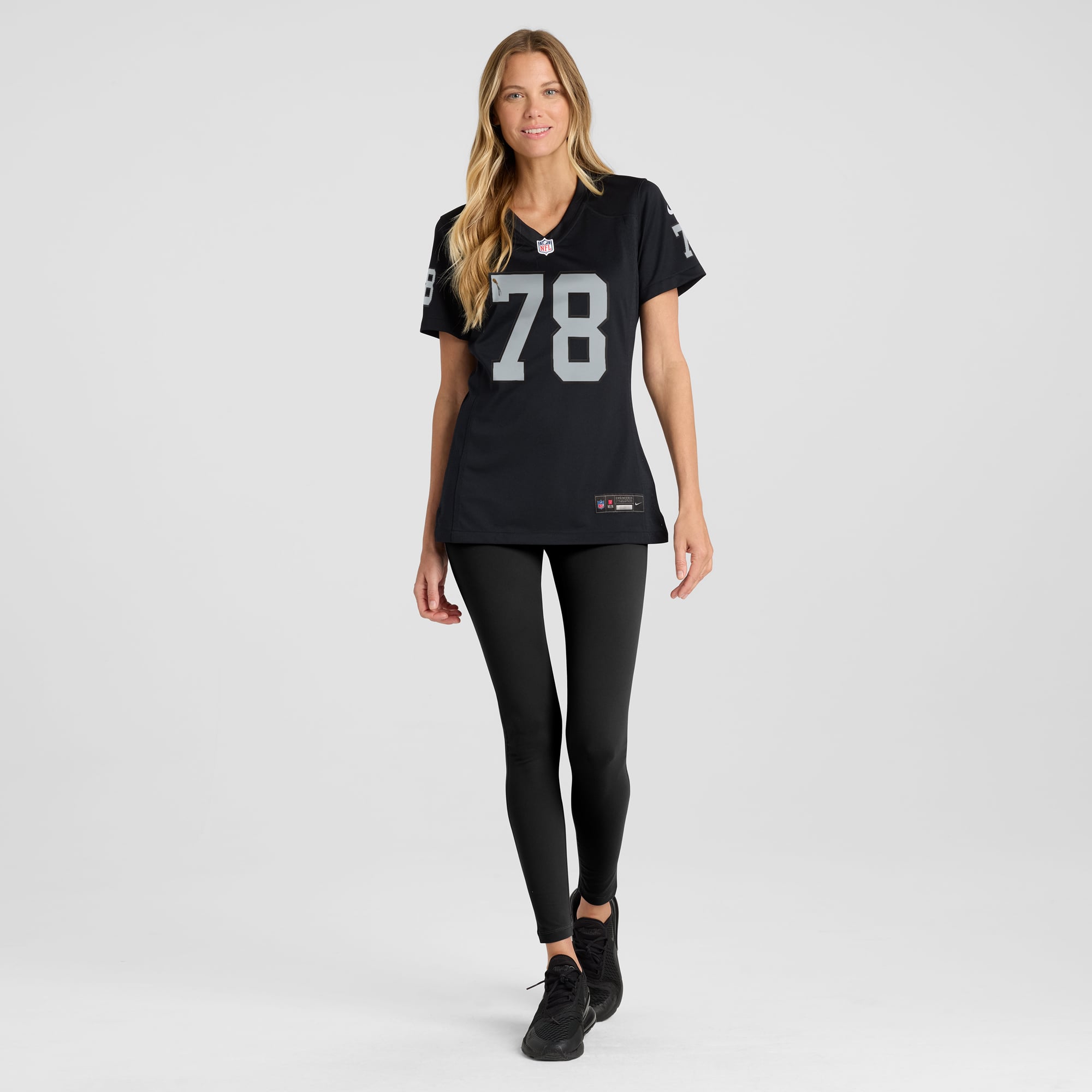 Art Shell Las Vegas Raiders Women's Game Retired Player Jersey - Black - Image 5