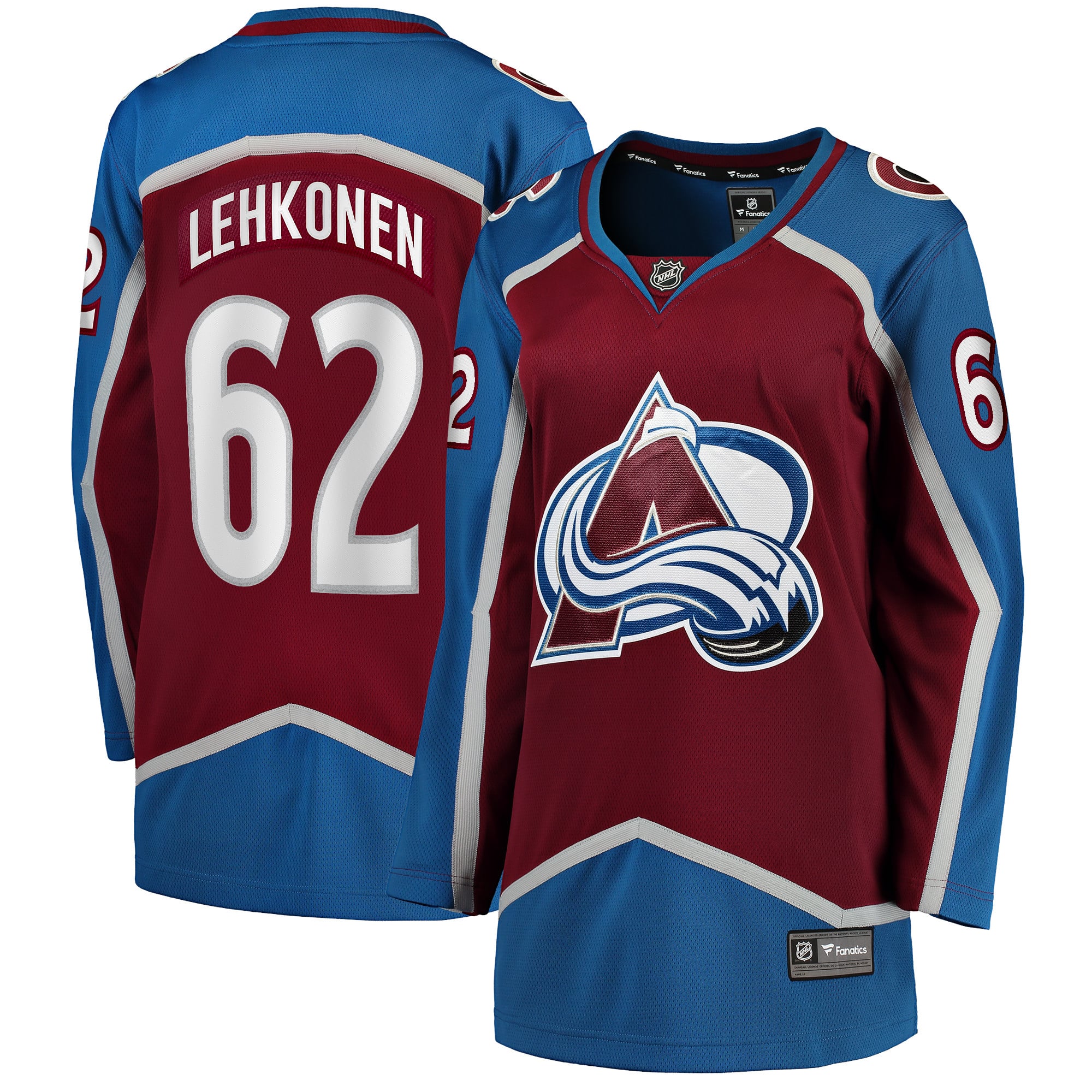 Artturi Lehkonen Colorado Avalanche Women's Home Breakaway Player Jersey - Burgundy - Image 2