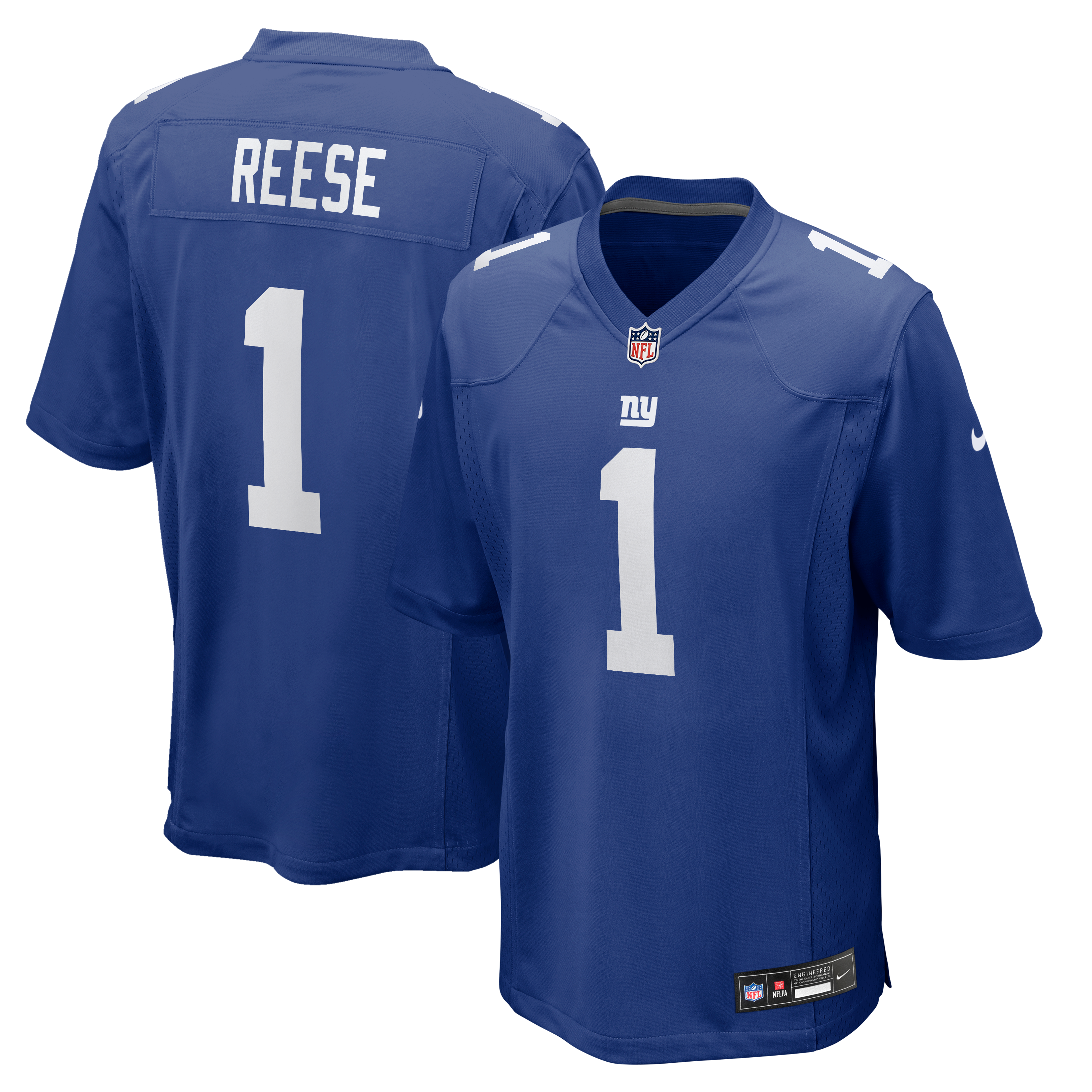 Arvell Reese New York Giants 2026 Draft First Round Pick No. 5 Team Game Jersey - Royal - Image 2