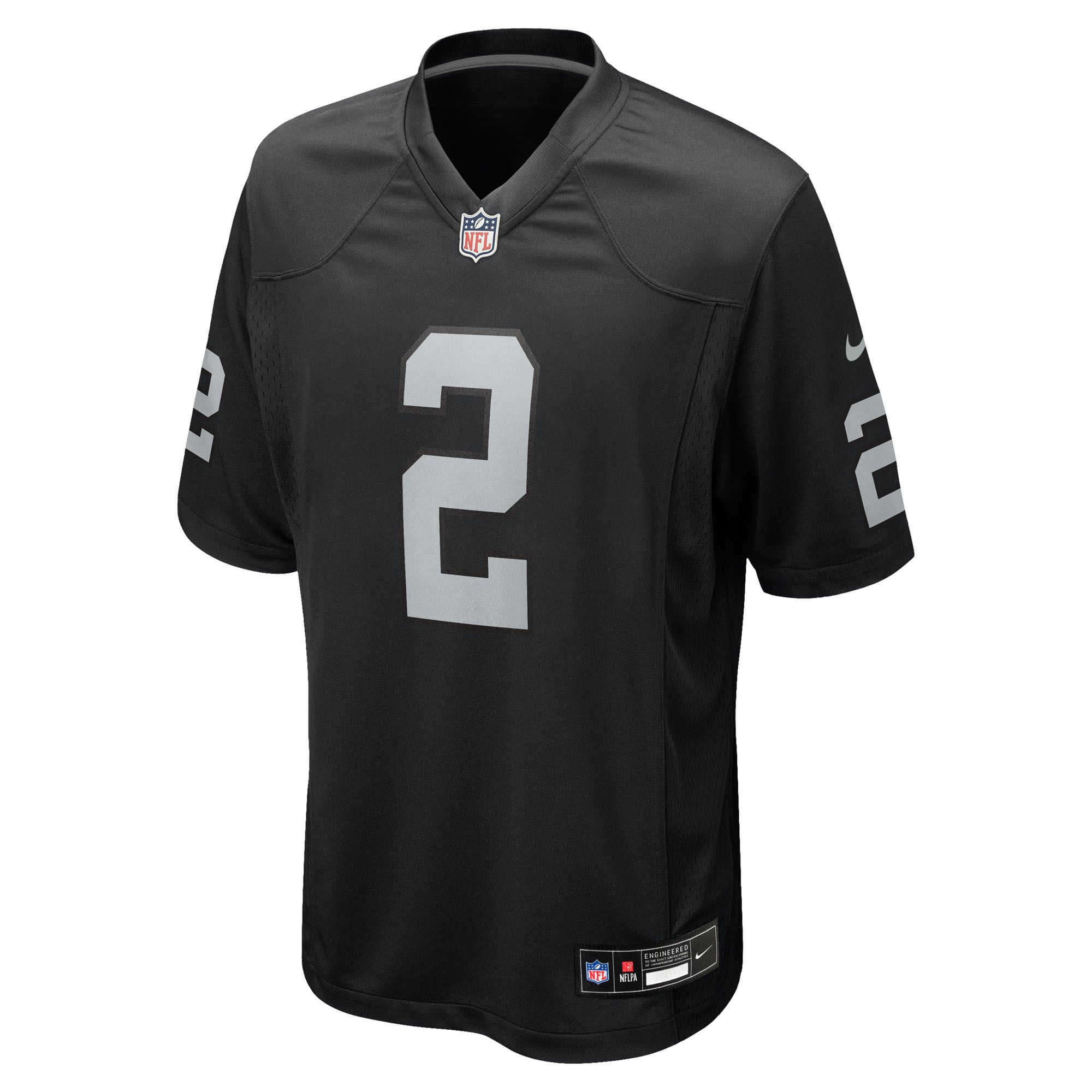 Ashton Jeanty Las Vegas Raiders Game Jersey - White - Black - Image 3