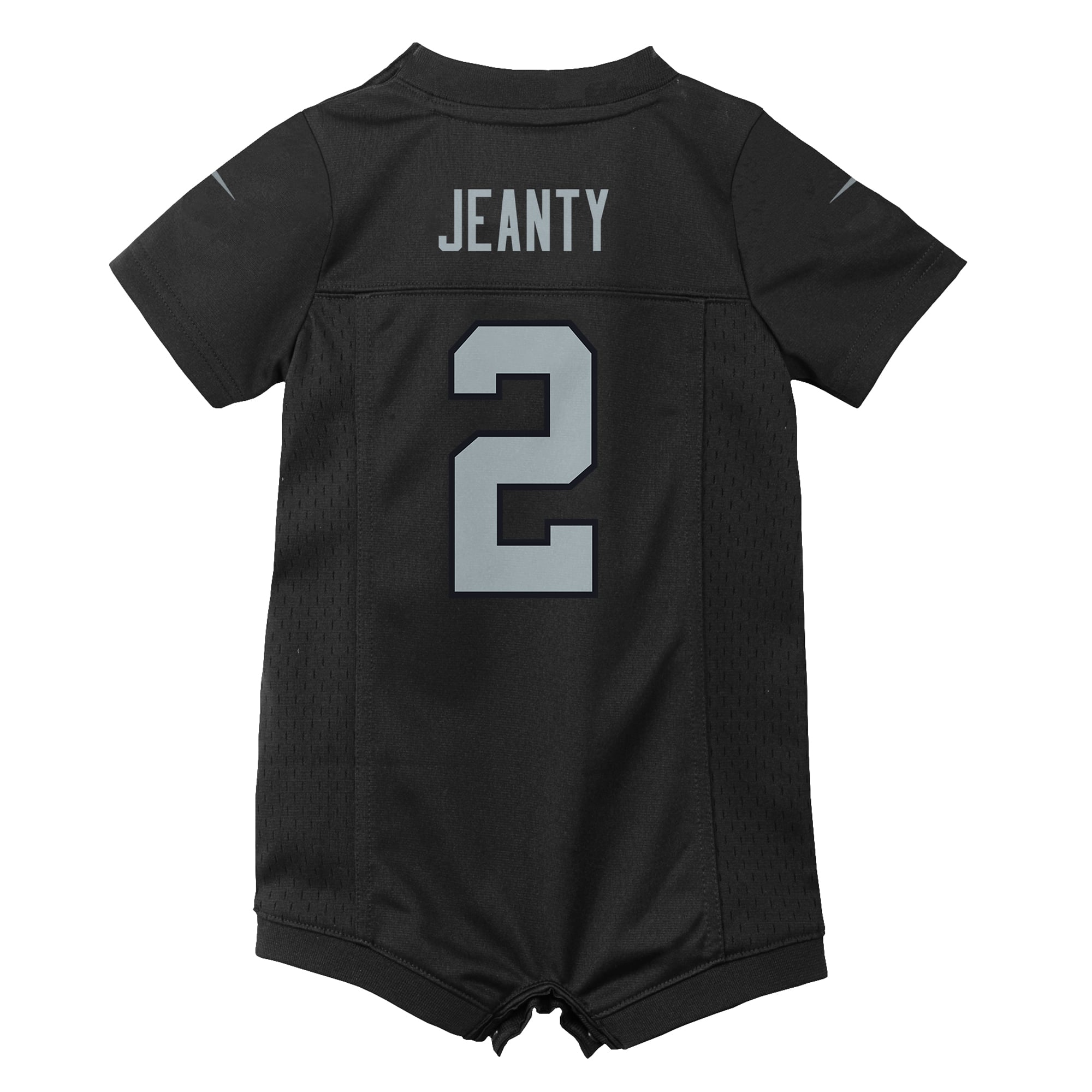 Ashton Jeanty Las Vegas Raiders Newborn Romper Game Jersey - Black - Image 4
