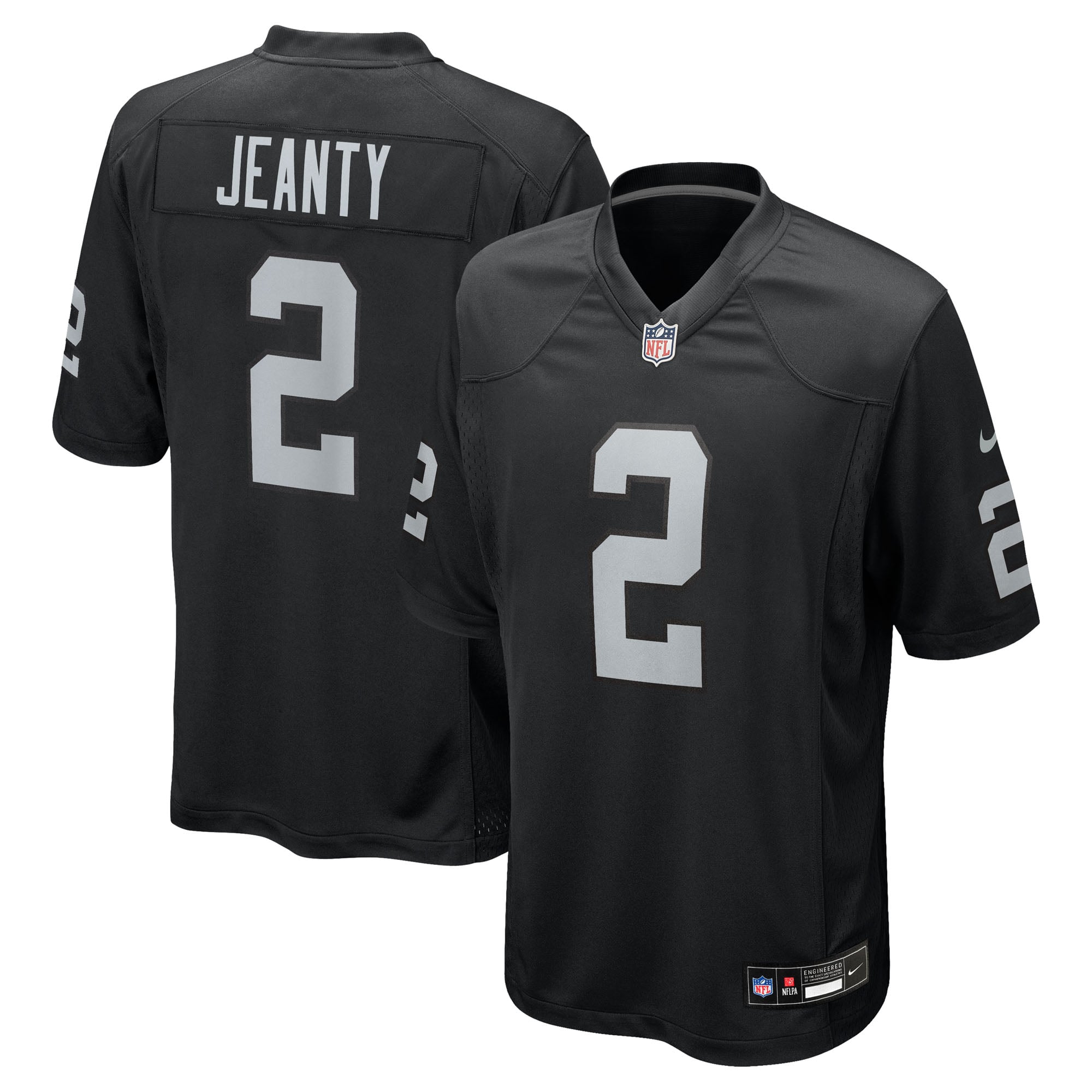 Ashton Jeanty Las Vegas Raiders Team Game Jersey - Black - Image 2