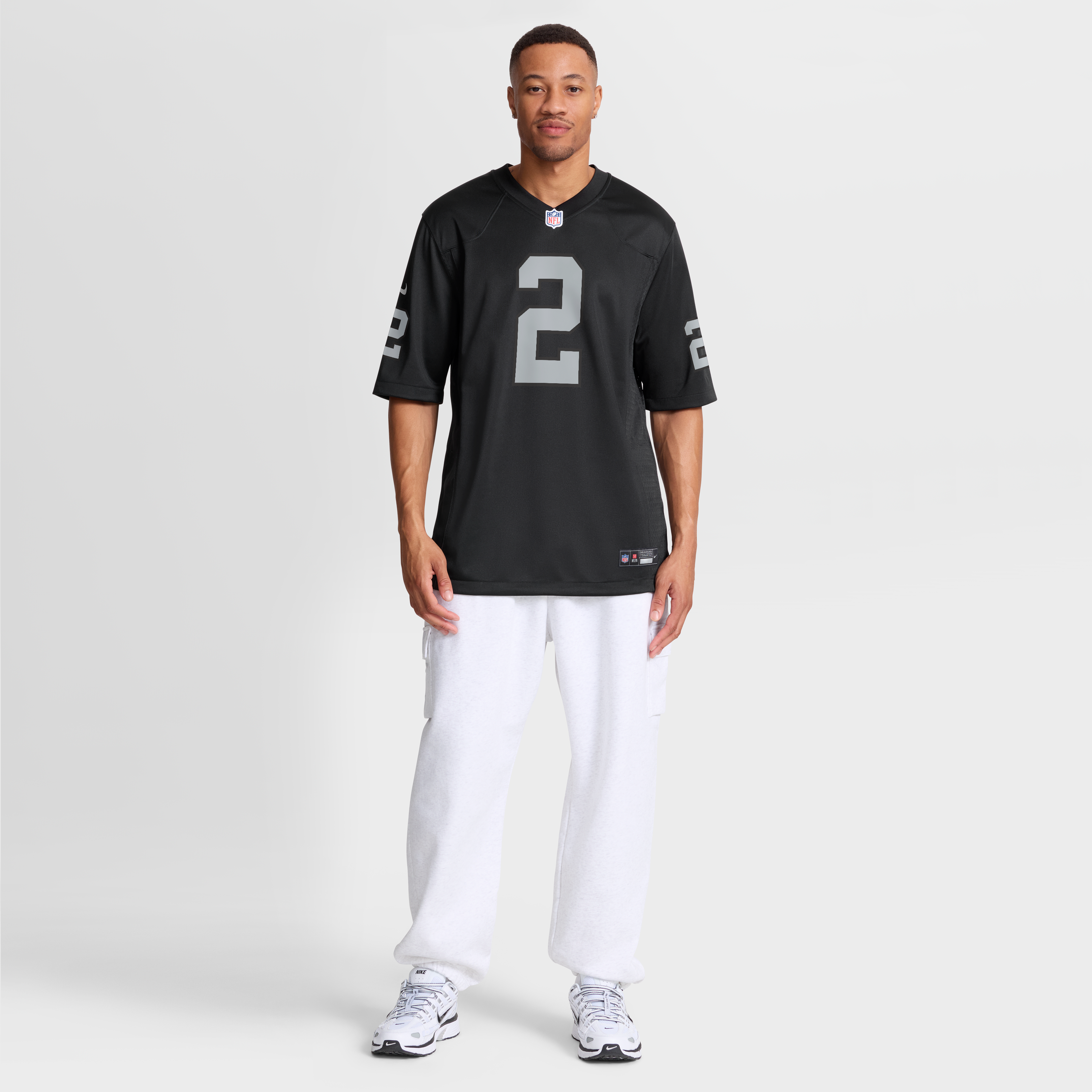 Ashton Jeanty Las Vegas Raiders Team Game Jersey - Black - Image 5