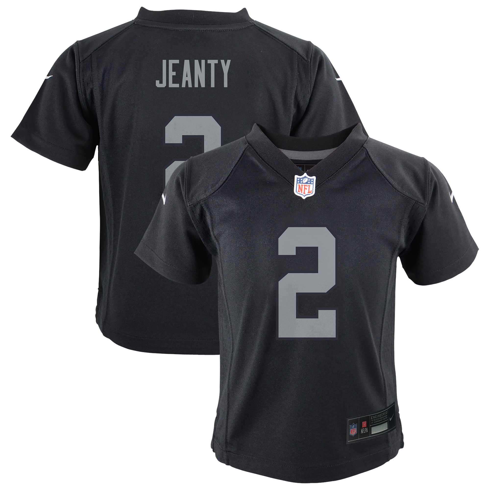 Ashton Jeanty Las Vegas Raiders Toddler Team Game Jersey - Black - Image 2