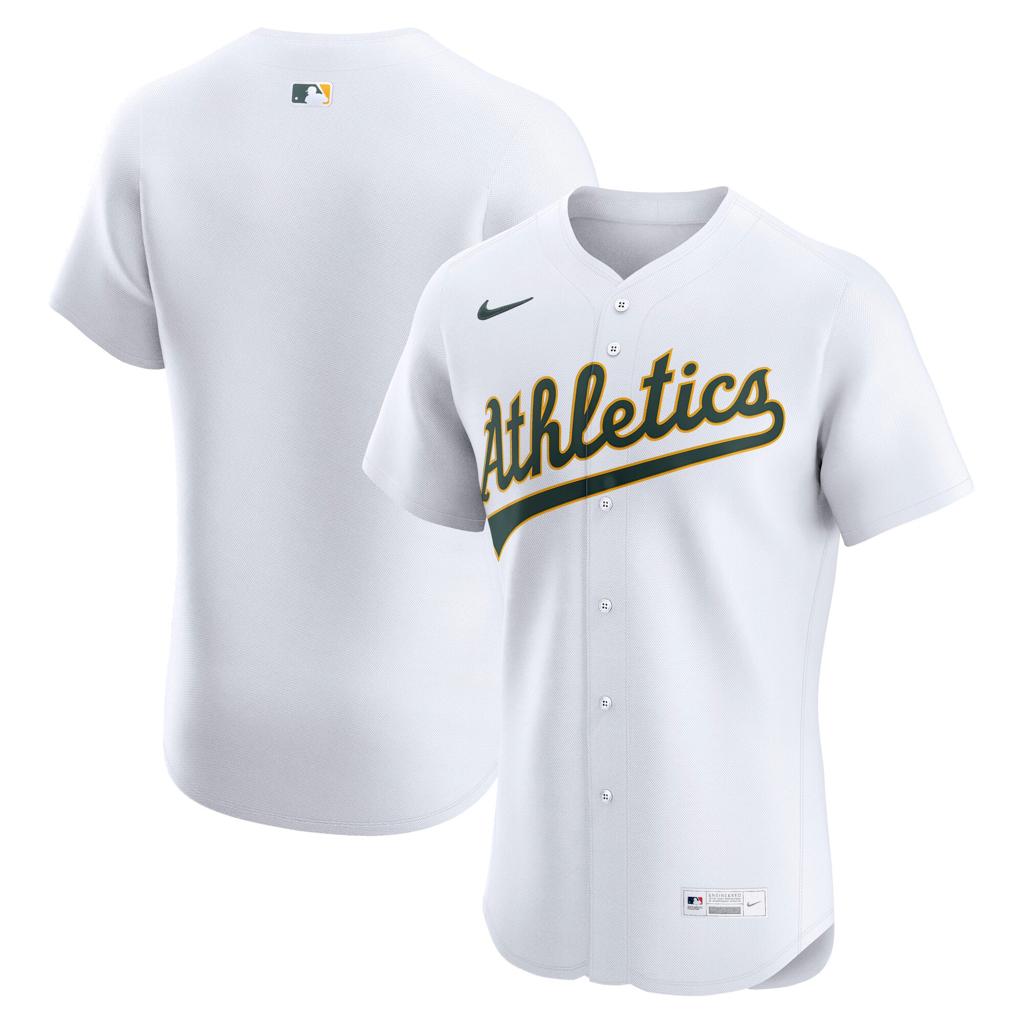 Athletics Alternate 2 Elite Jersey - White