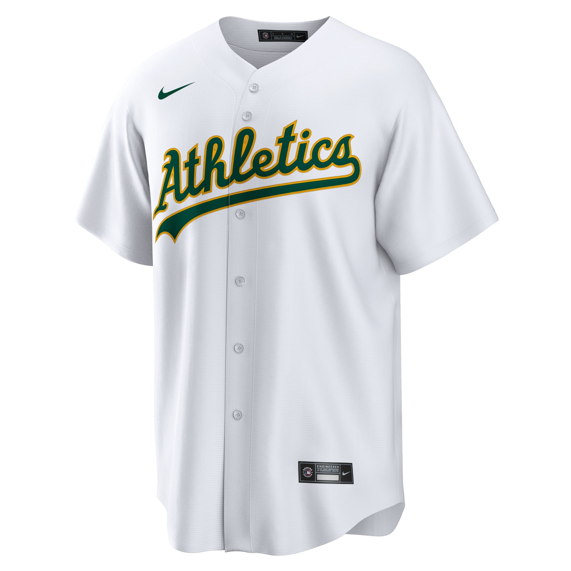 Athletics Home Blank Jersey - White - Image 3