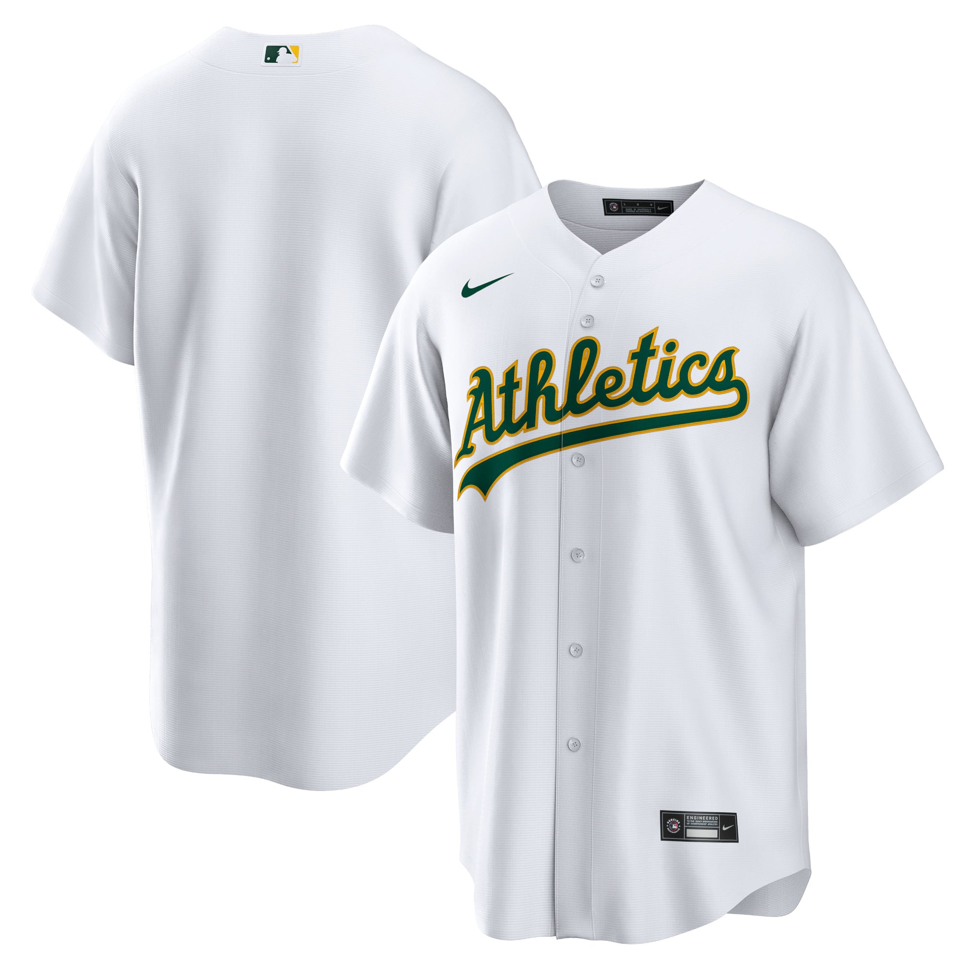 Athletics Home Blank Jersey - White - Image 2