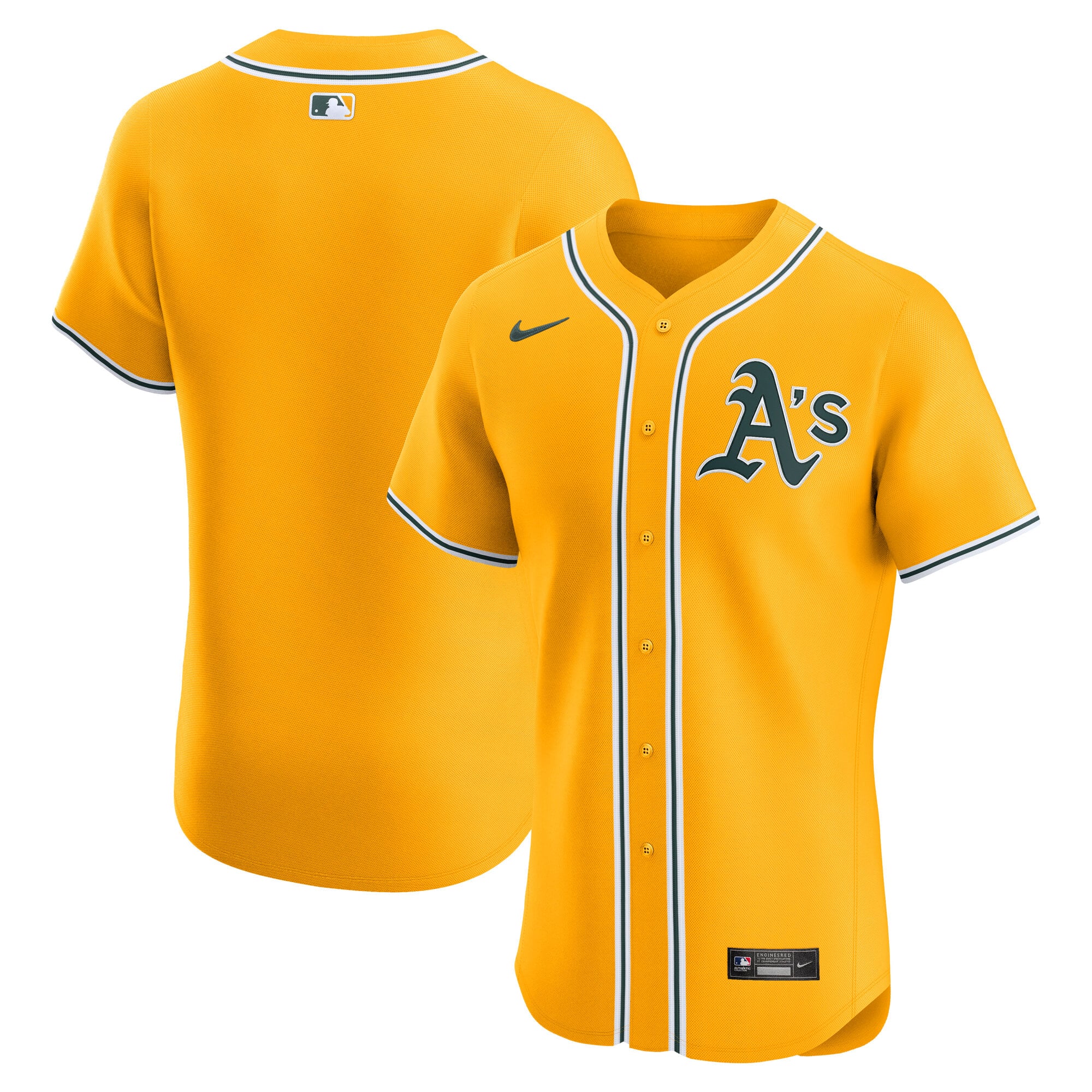 Athletics Home Elite Jersey - Gold
