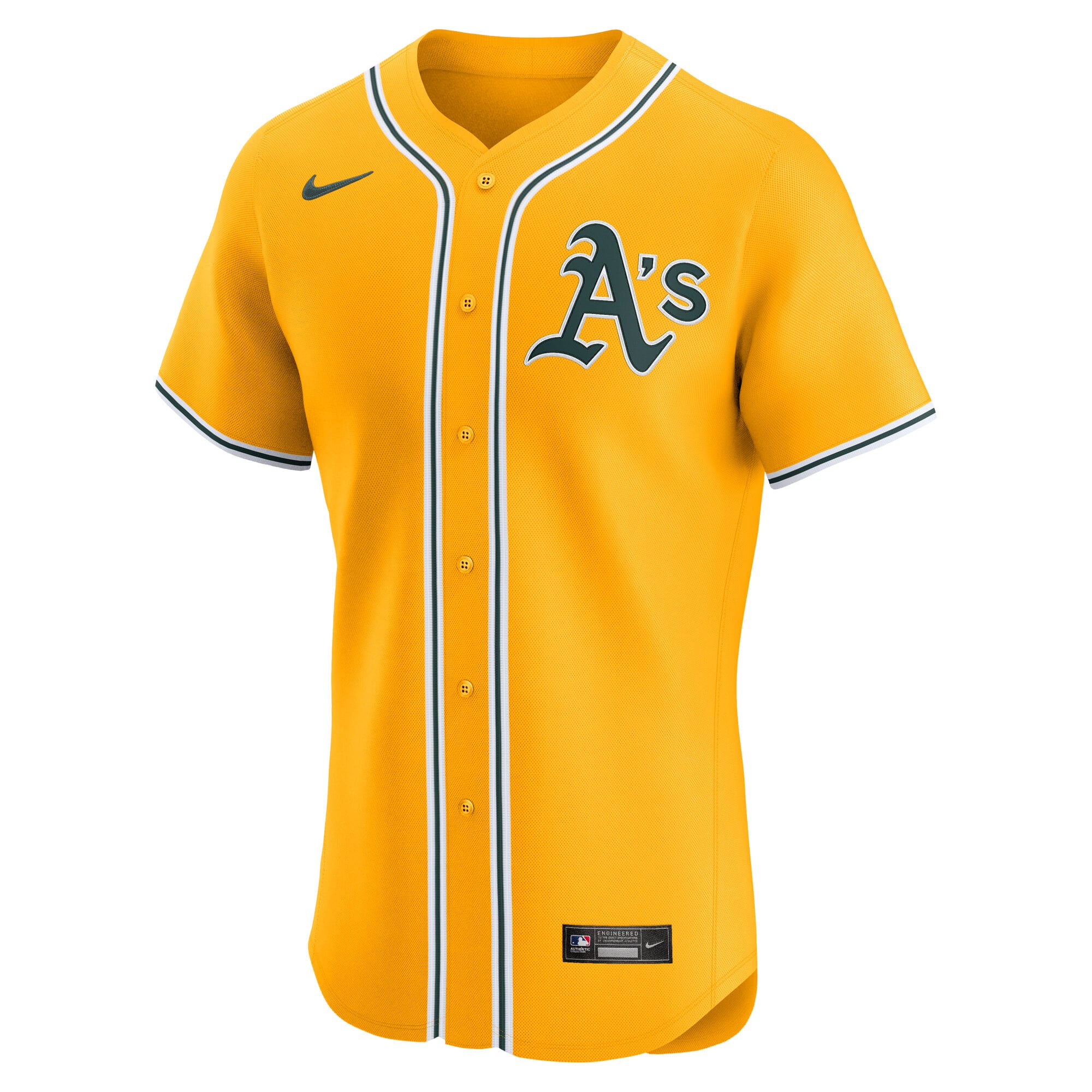 Athletics Home Elite Jersey - Gold - Image 3