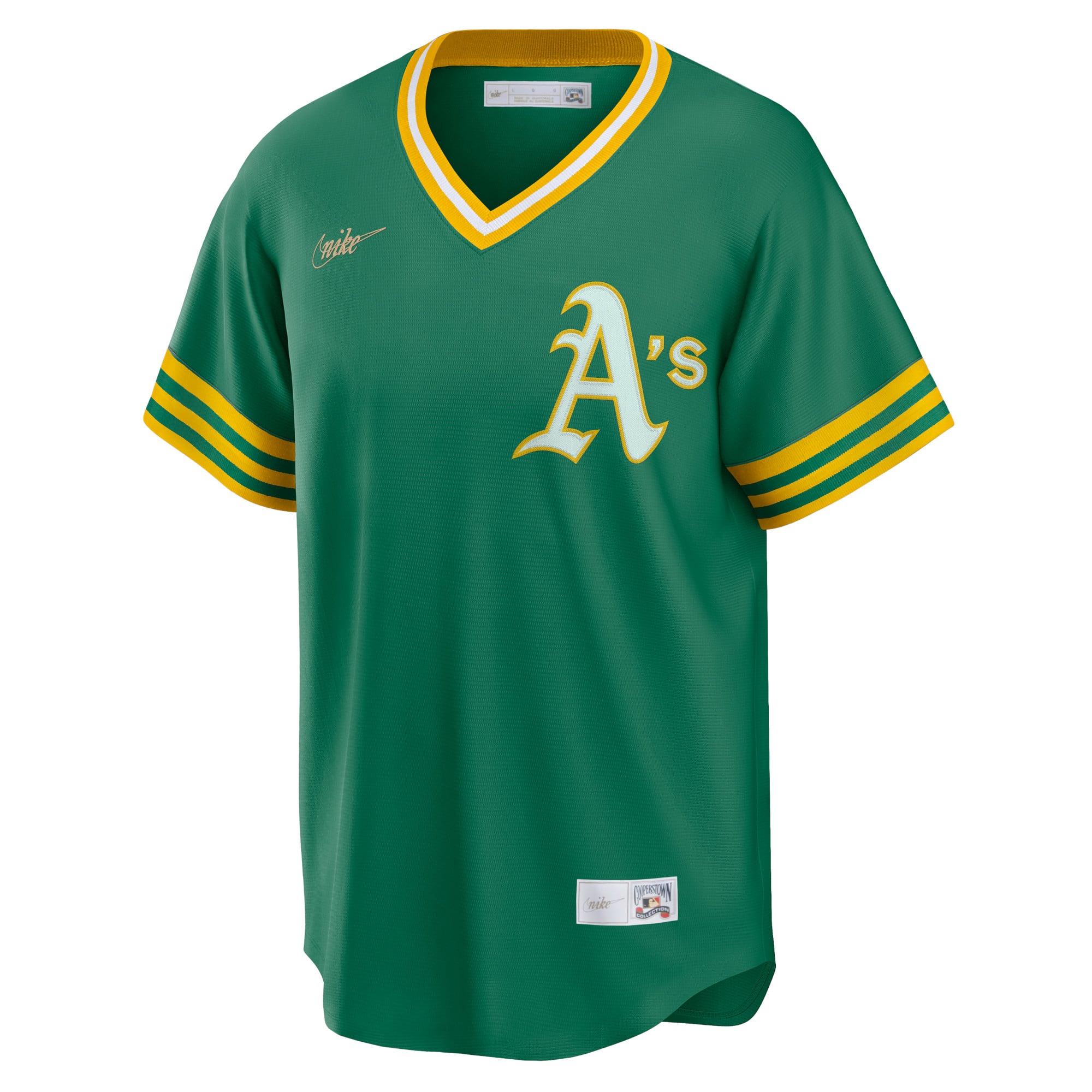 Athletics Road Cooperstown Collection Team Jersey - Kelly Green - Image 3