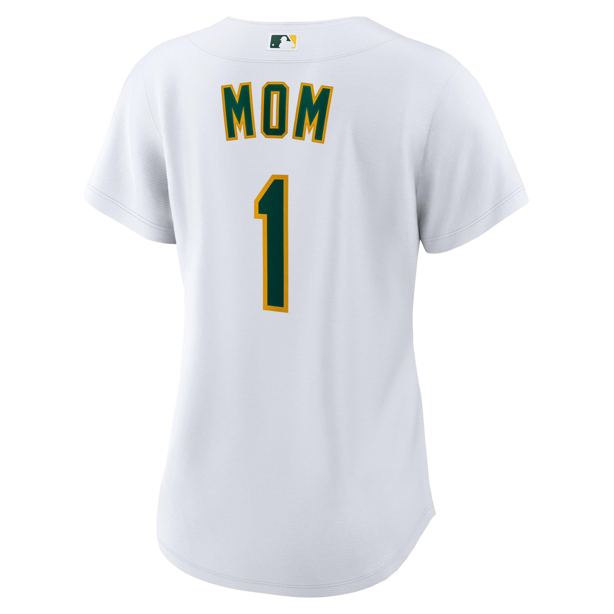 Athletics Women's #1 Mom Home Jersey - White - Image 4