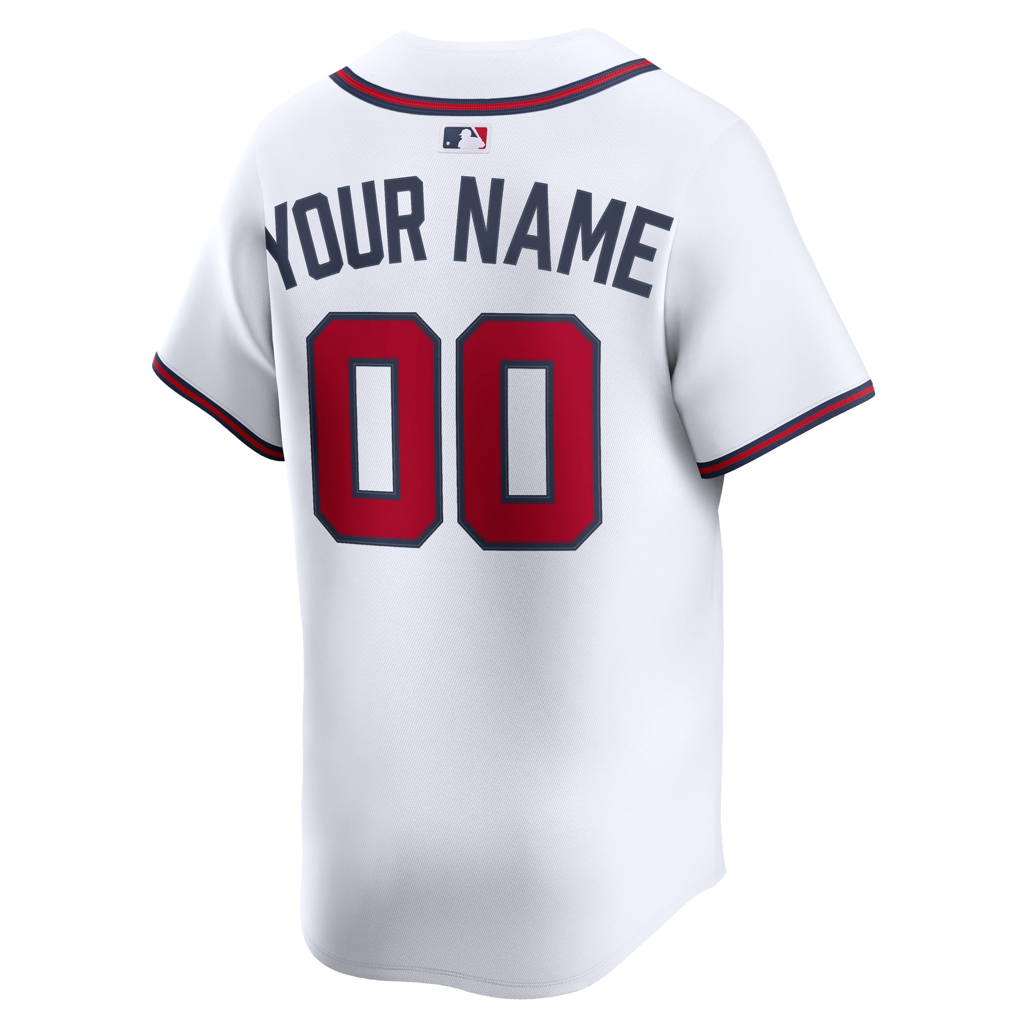 Atlanta Braves Alternate Limited Custom Jersey - White - Image 4