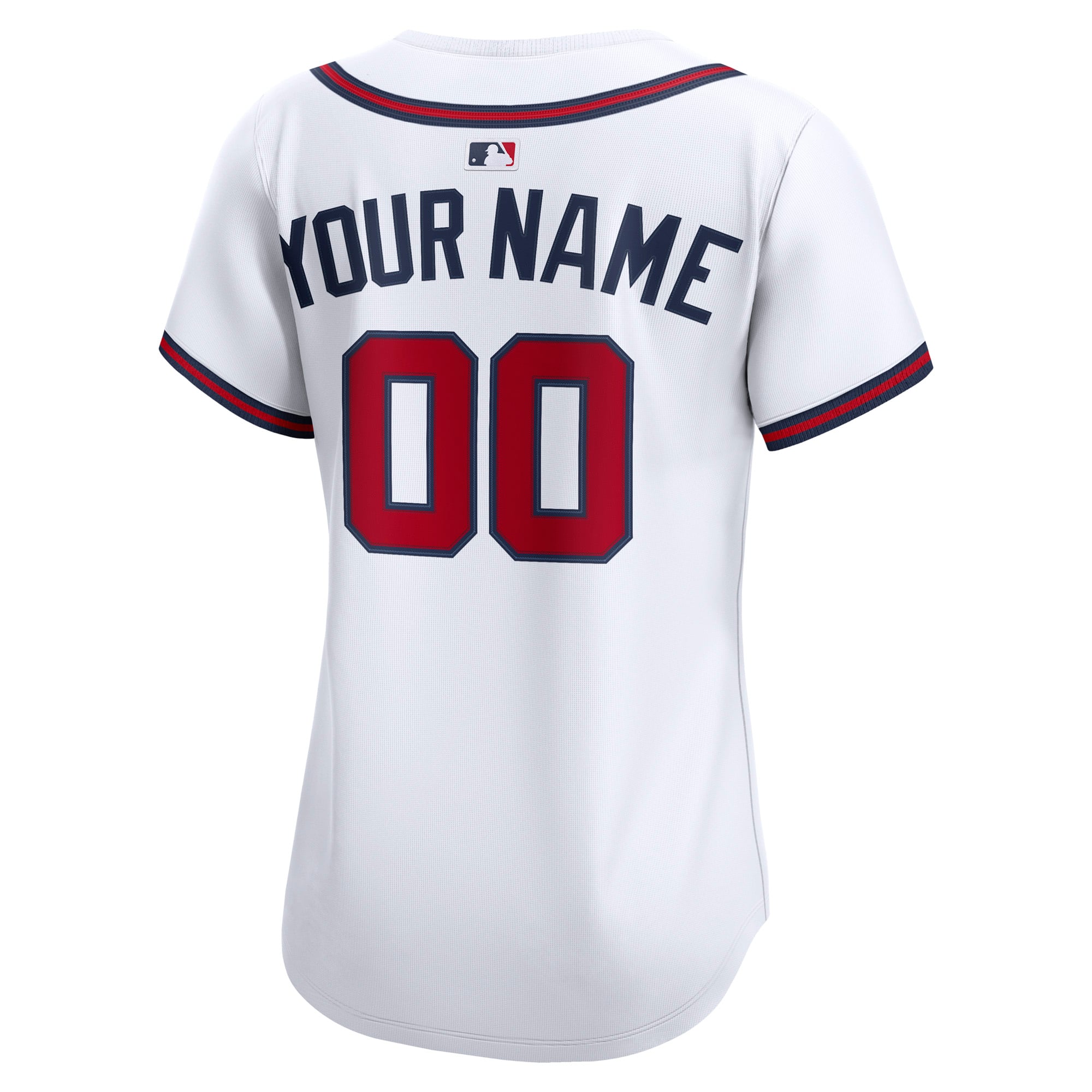 Atlanta Braves Women's Home Limited Custom Jersey - White - Image 4