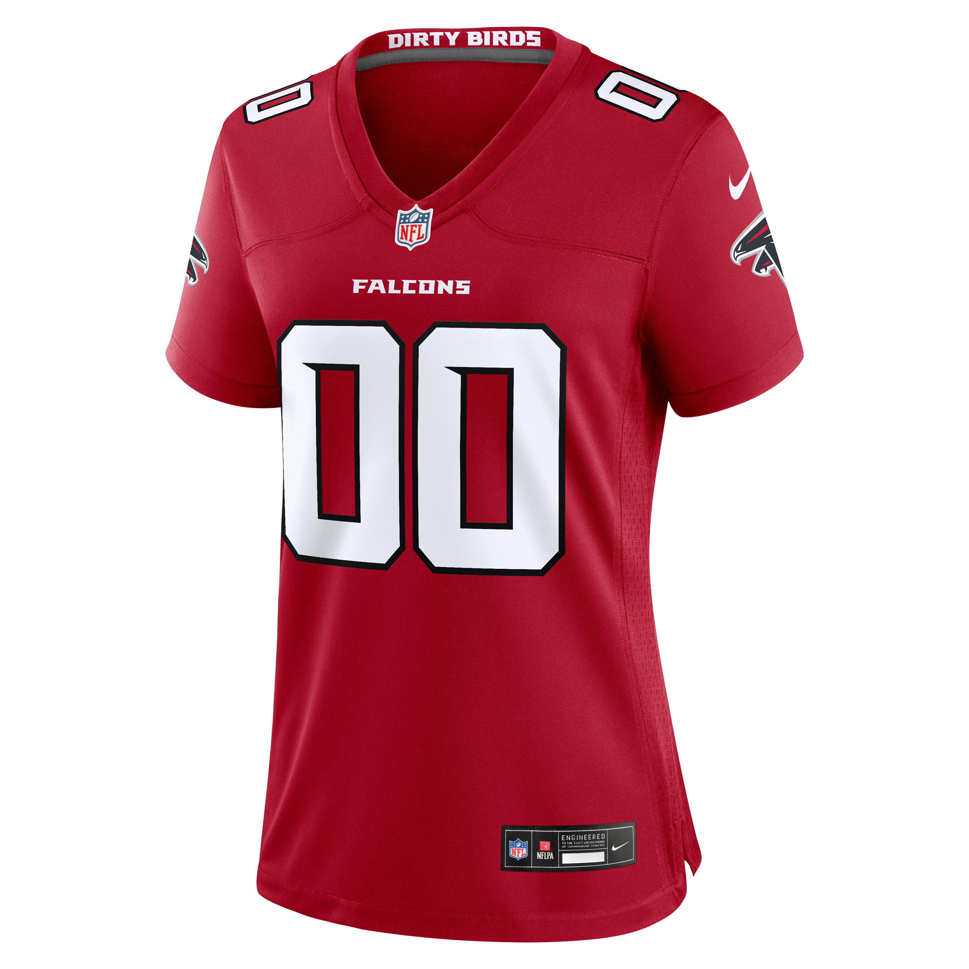 Atlanta Falcons Women's Custom Game Jersey - Red - Image 3
