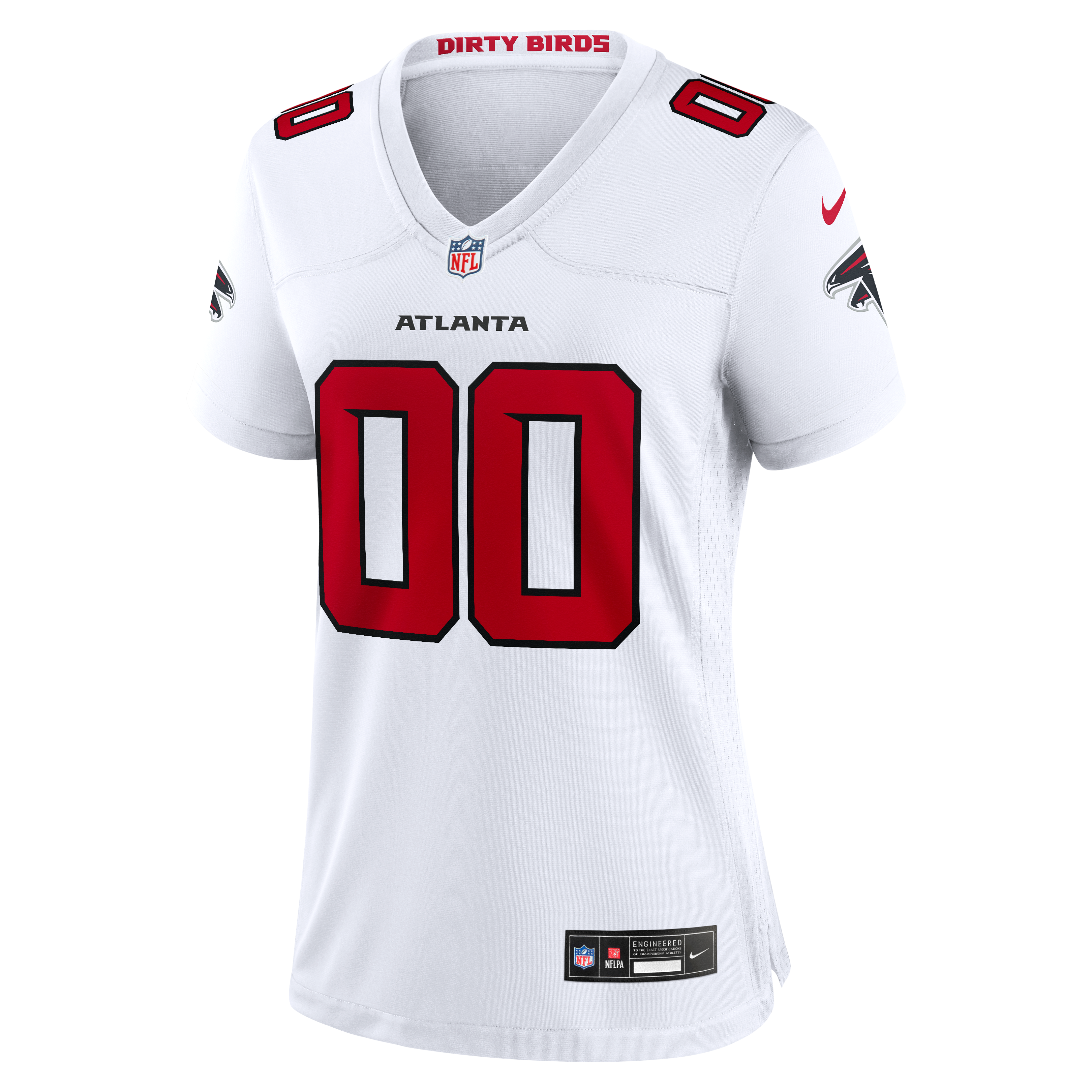 Atlanta Falcons Women's Custom Game Jersey - White - Image 3