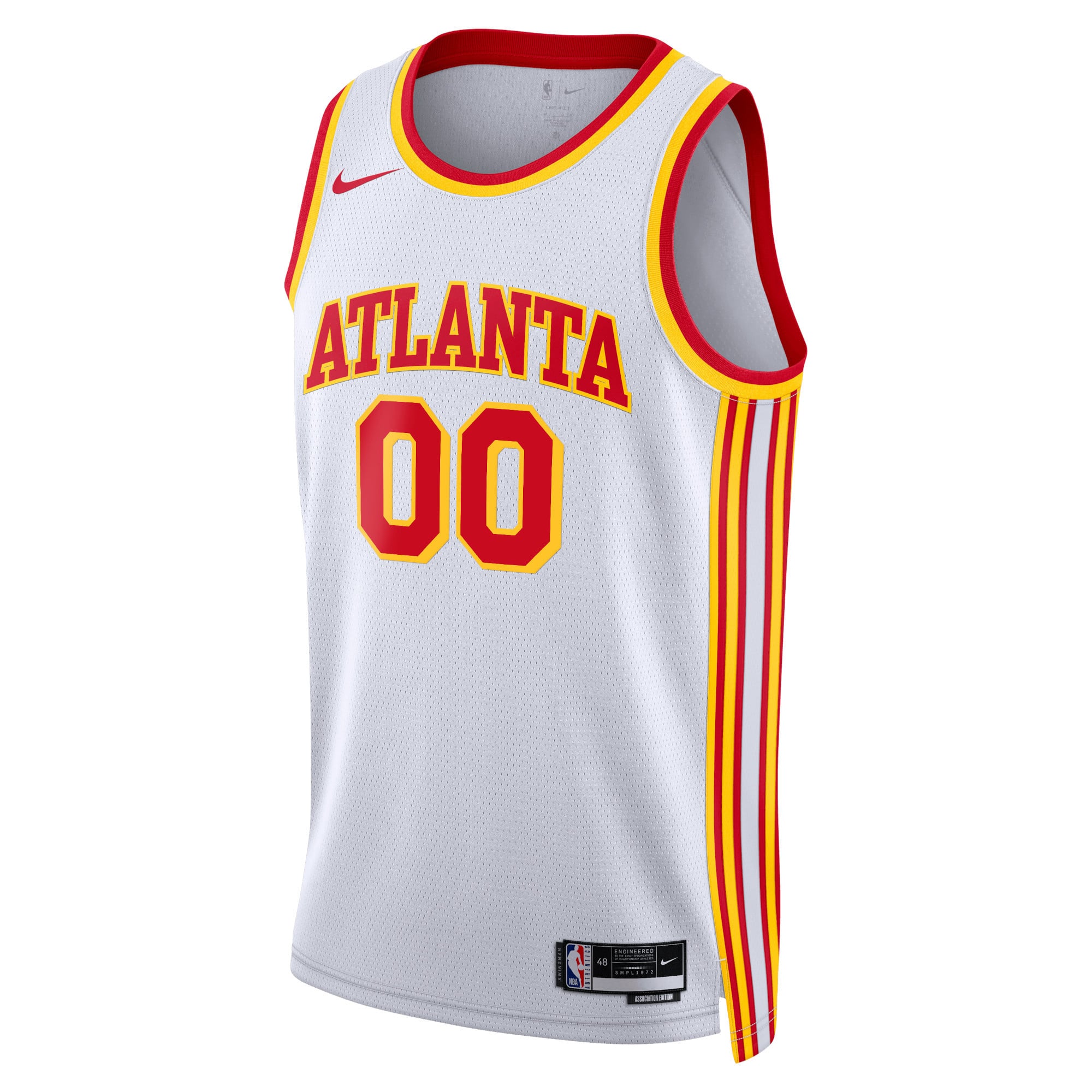 Atlanta Hawks Unisex Swingman Custom Jersey White - Association Edition - White - Image 3
