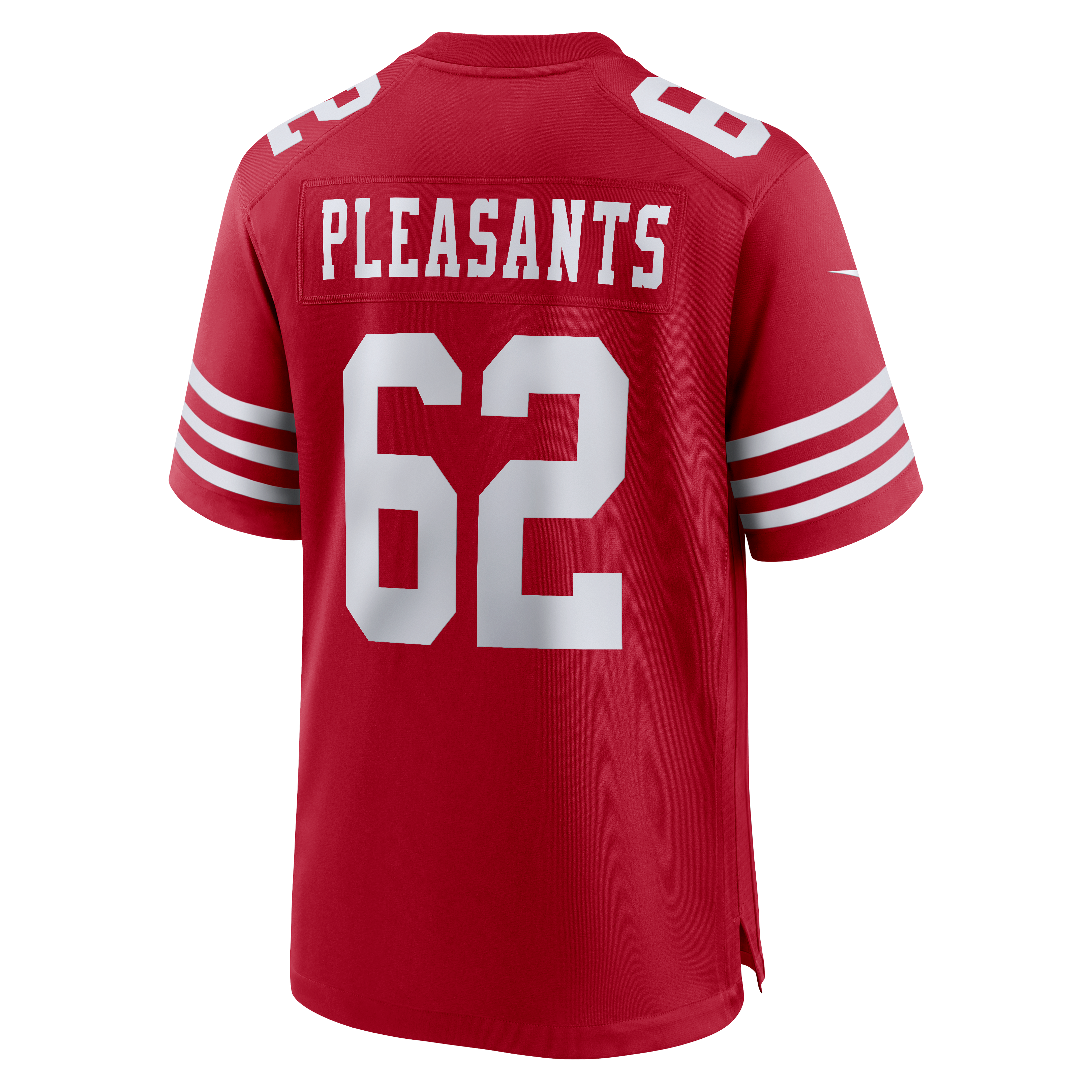 Austen Pleasants San Francisco 49ers Team Game Jersey - Scarlet - Image 4