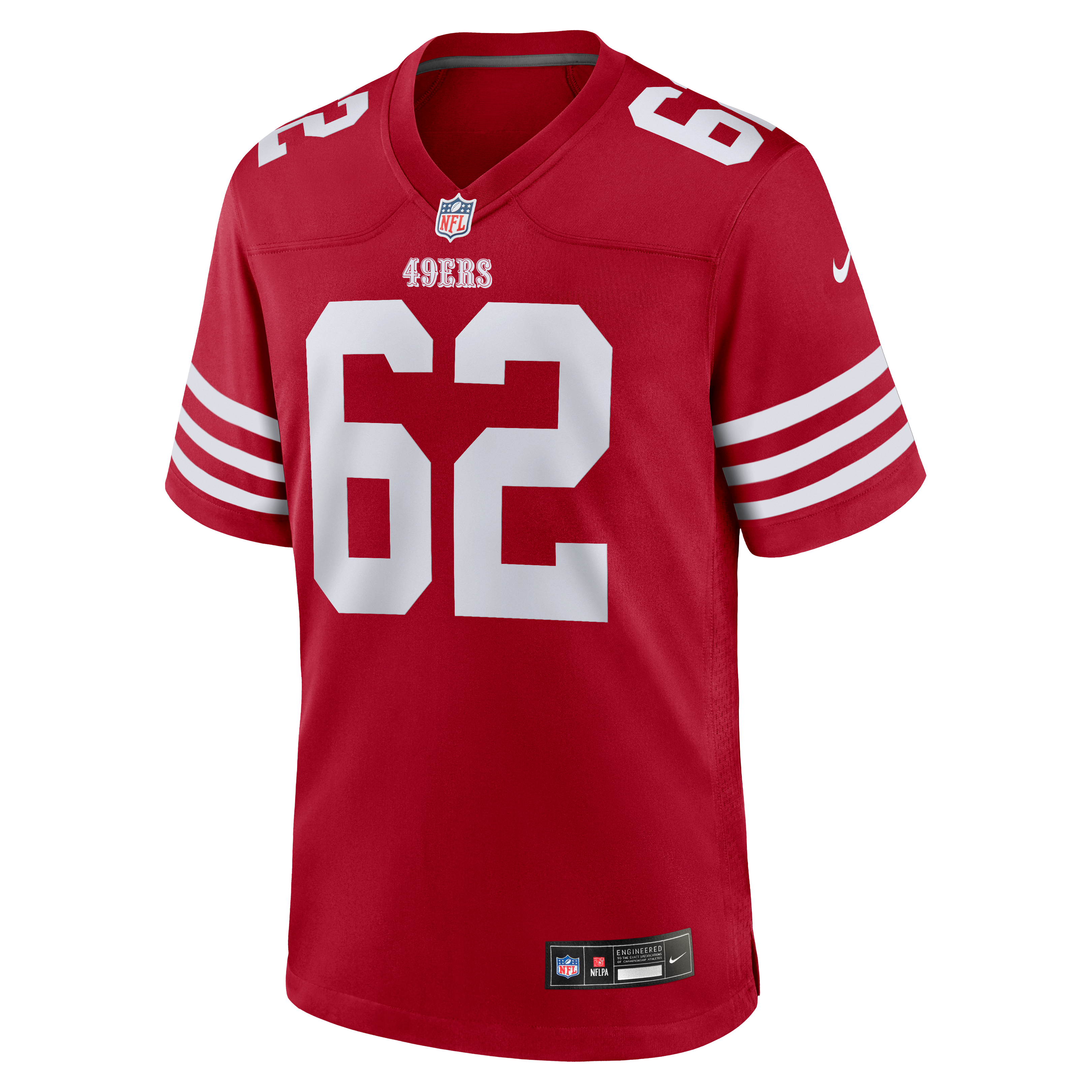 Austen Pleasants San Francisco 49ers Team Game Jersey - Scarlet - Image 3