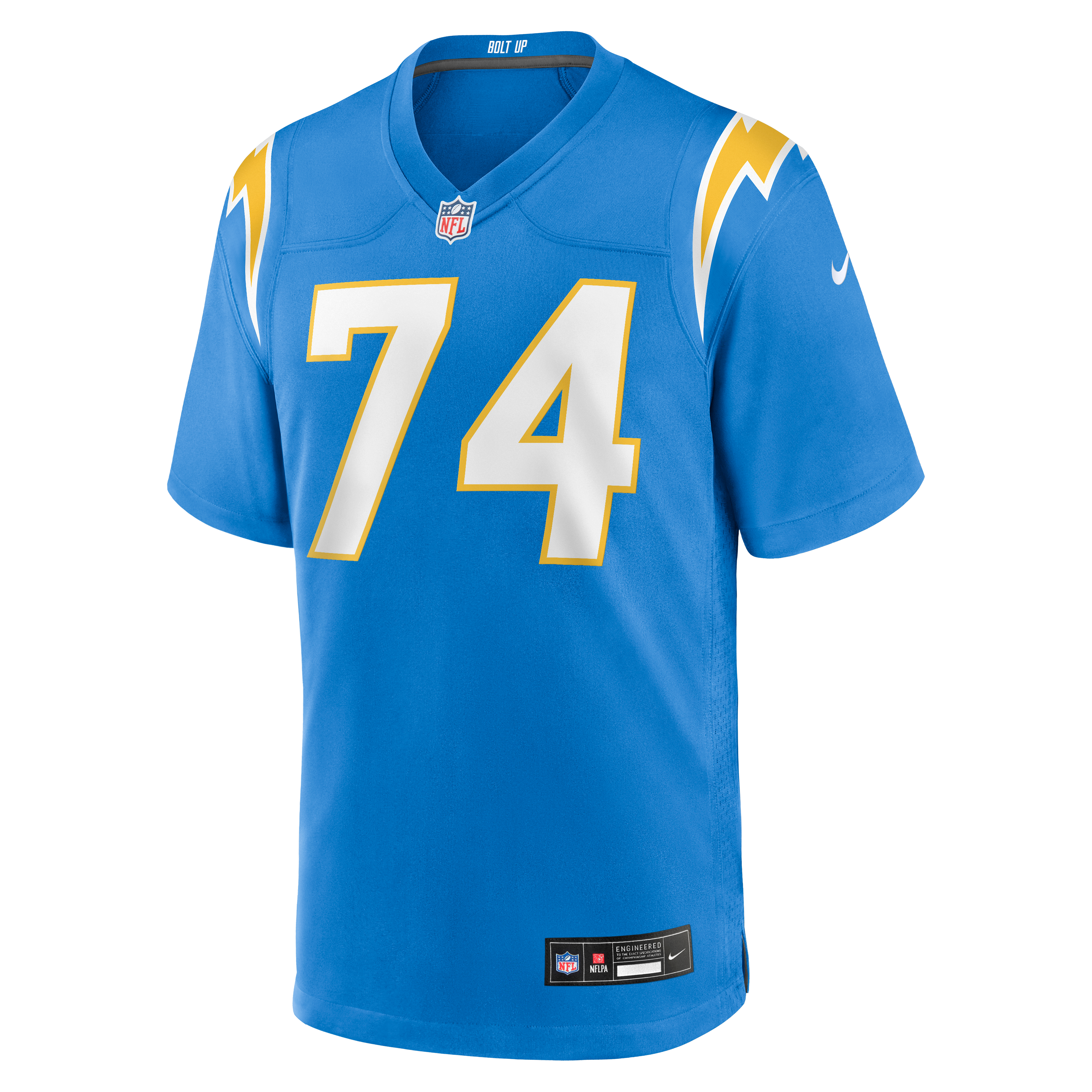 Austin Deculus Los Angeles Chargers Team Game Jersey - Powder Blue - Image 3