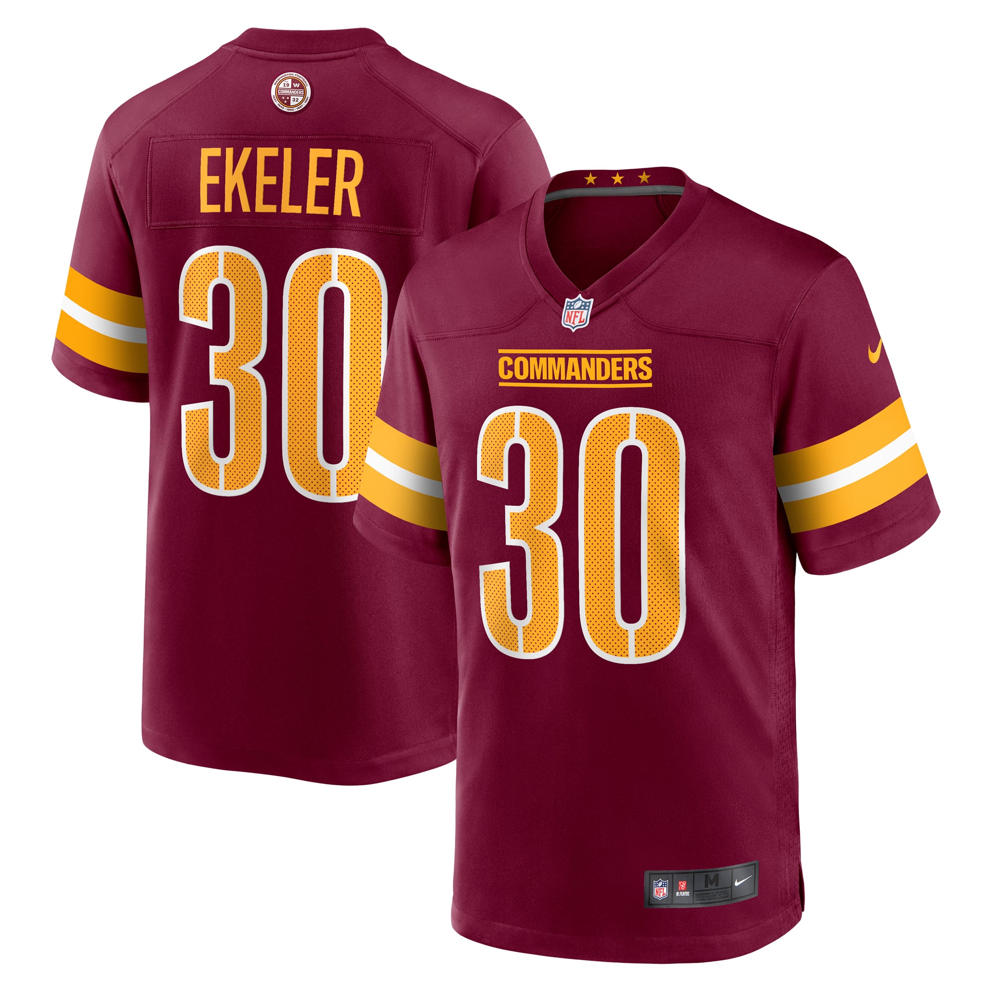 Austin Ekeler Washington Commanders Game Player Jersey - Burgundy - Image 2