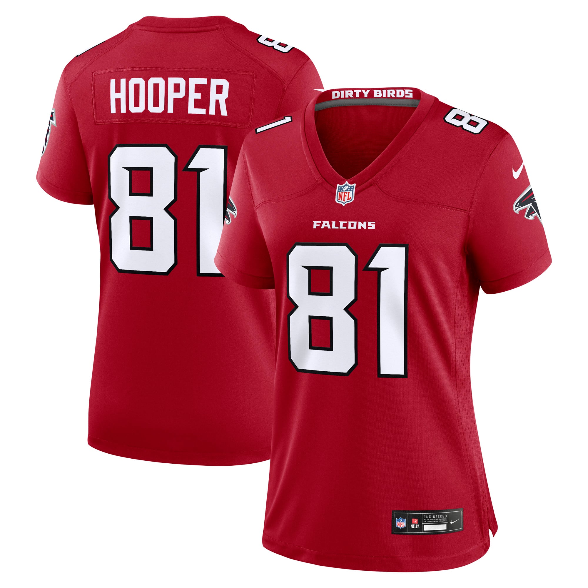Austin Hooper Atlanta Falcons Women's Team Game Jersey - Red