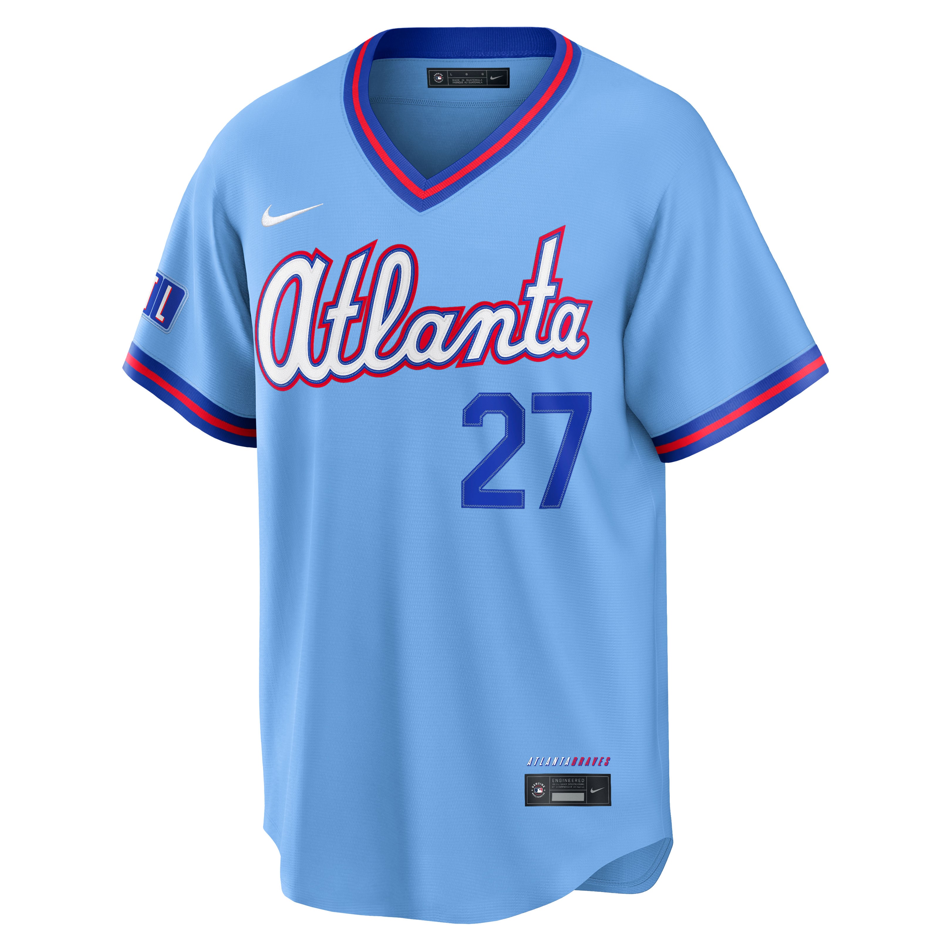 Austin Riley Atlanta Braves 2026 City Connect Stadium Jersey - Powder Blue - Image 3