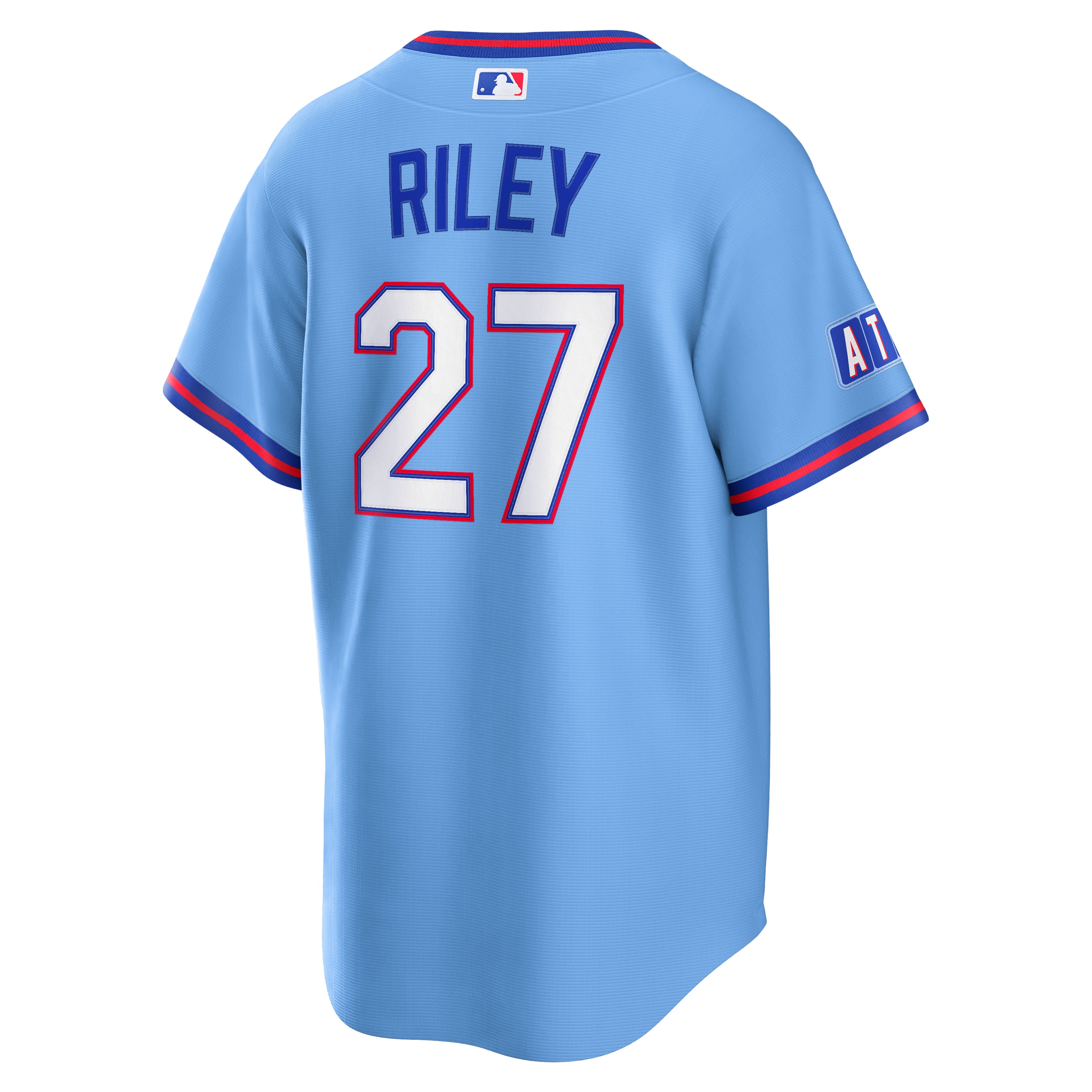Austin Riley Atlanta Braves 2026 City Connect Stadium Jersey - Powder Blue - Image 4